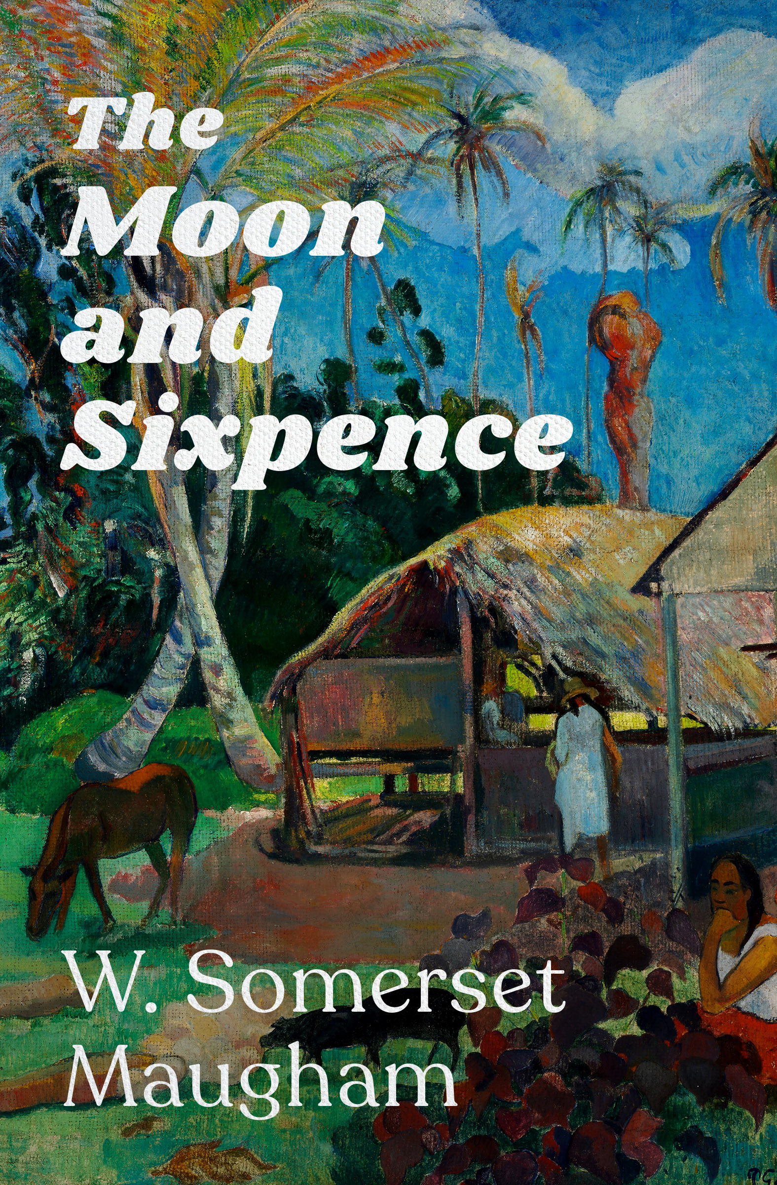 This image is the cover for the book Moon and Sixpence