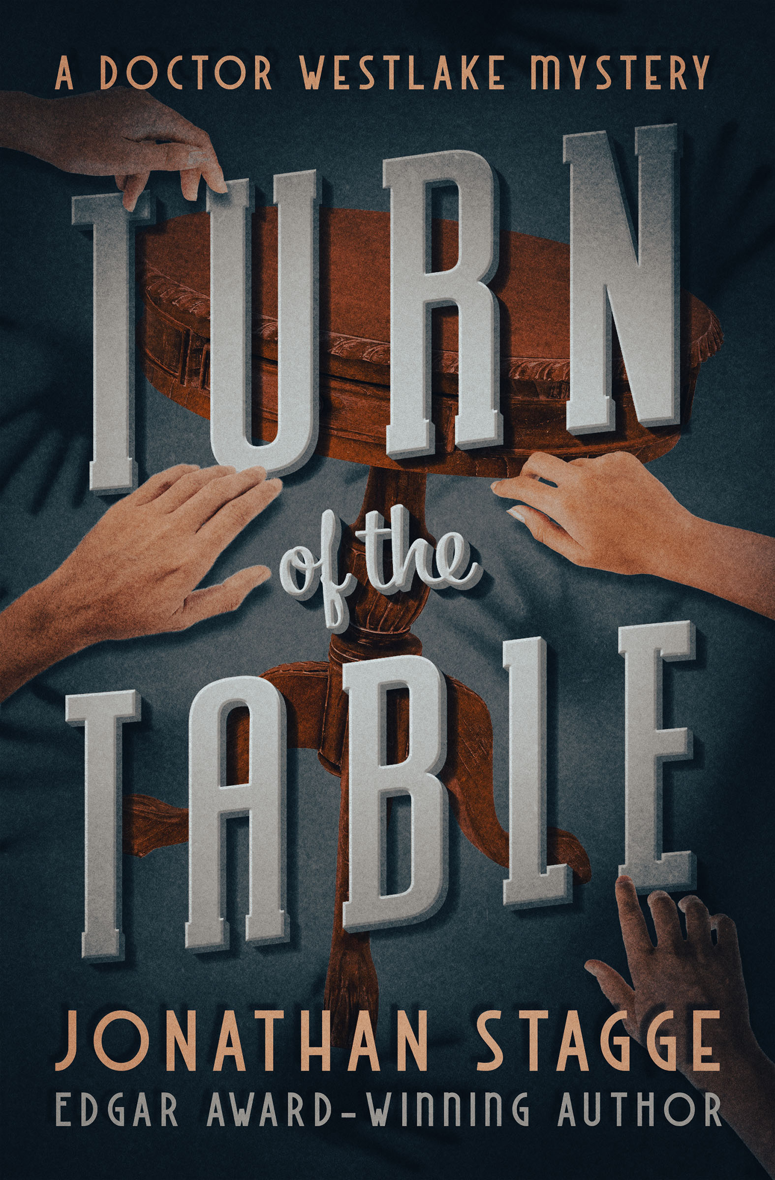 This image is the cover for the book Turn of the Table, The Doctor Westlake Mysteries