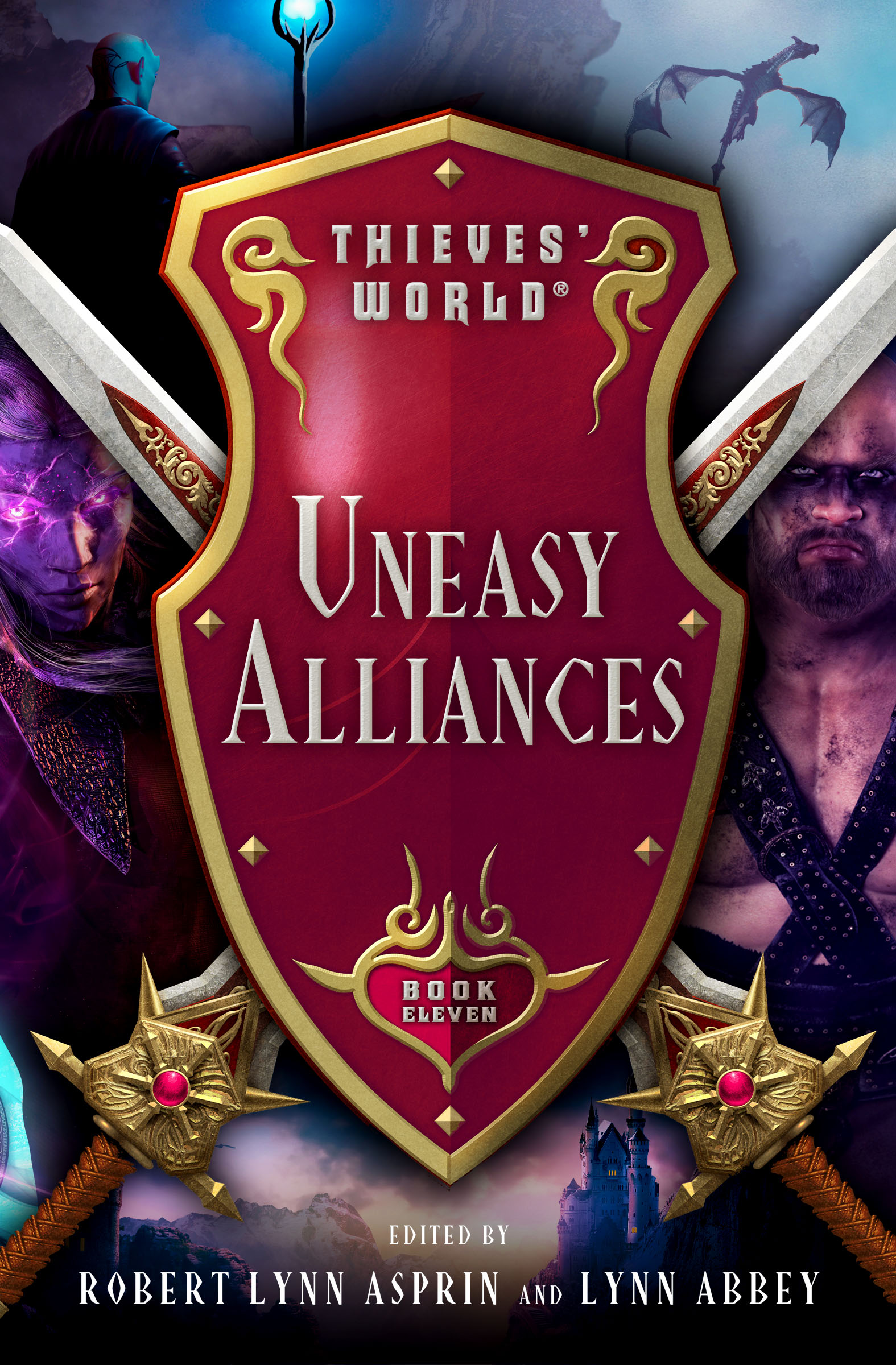 This image is the cover for the book Uneasy Alliances, Thieves' World®