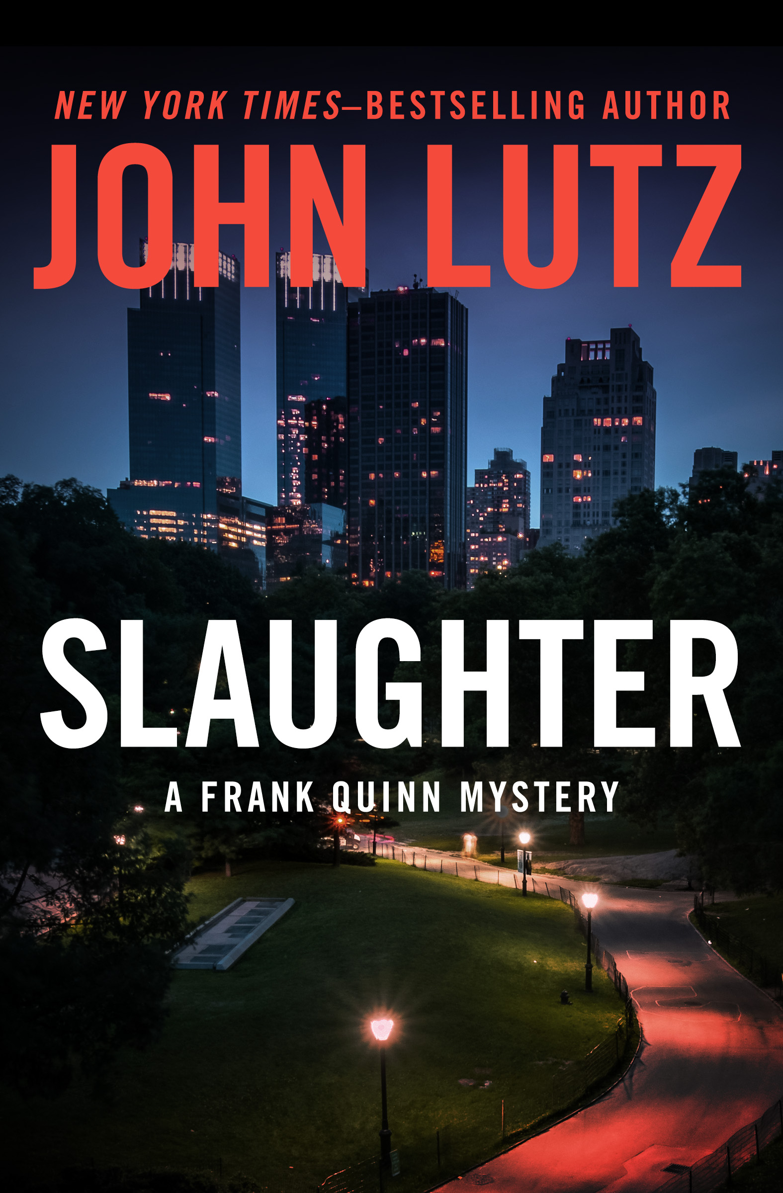 This image is the cover for the book Slaughter, The Frank Quinn Mysteries