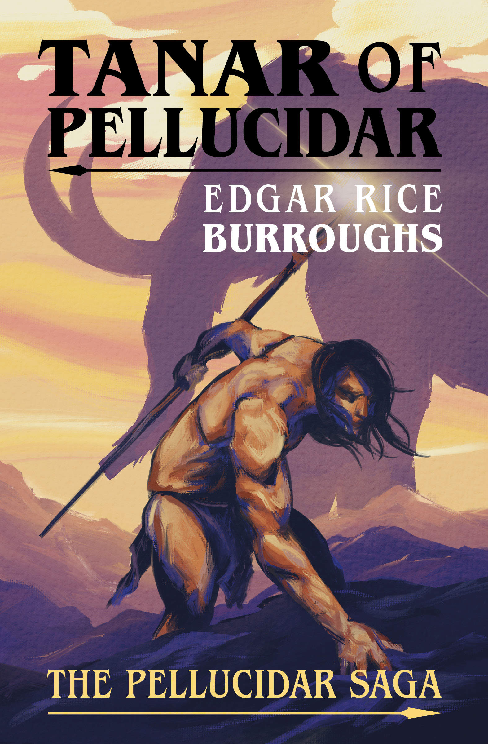 This image is the cover for the book Tanar of Pellucidar, The Pellucidar Saga