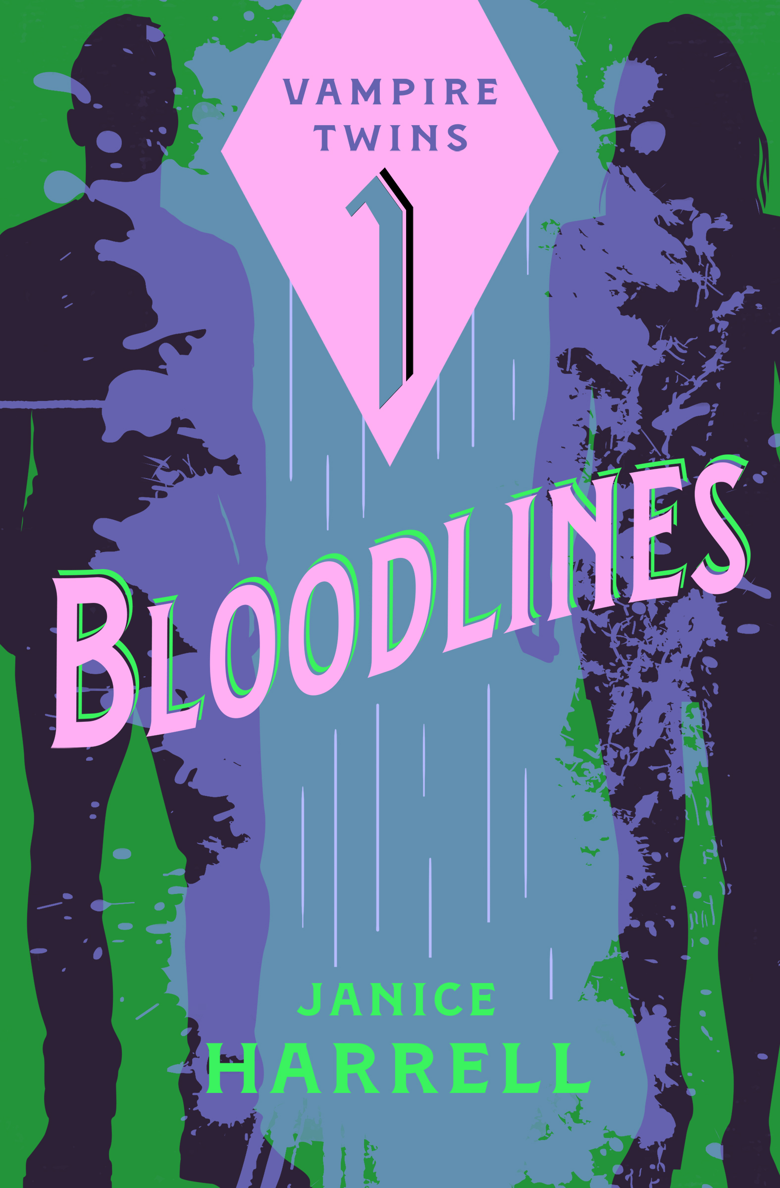 This image is the cover for the book Bloodlines, Vampire Twins