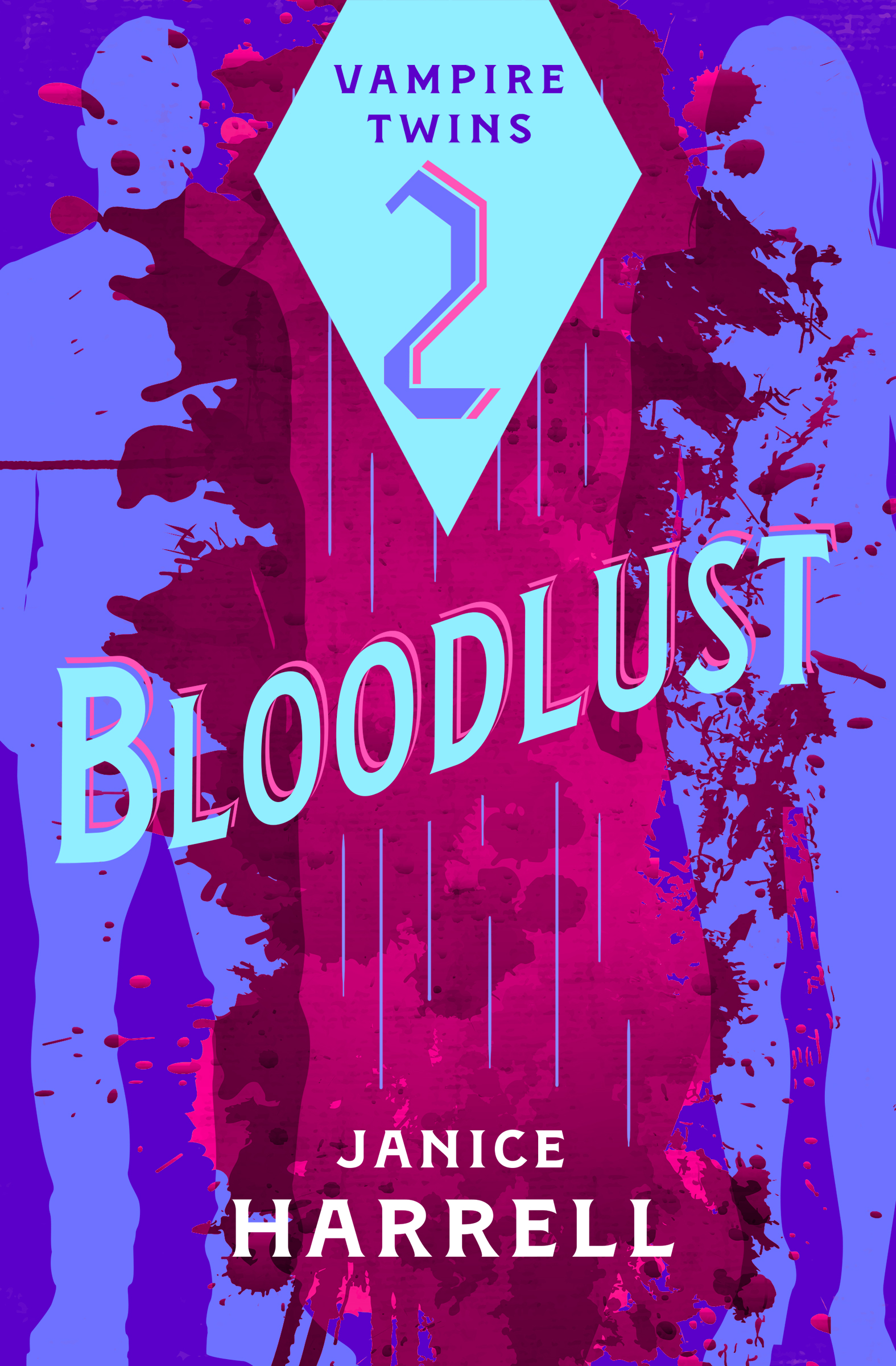 This image is the cover for the book Bloodlust, Vampire Twins