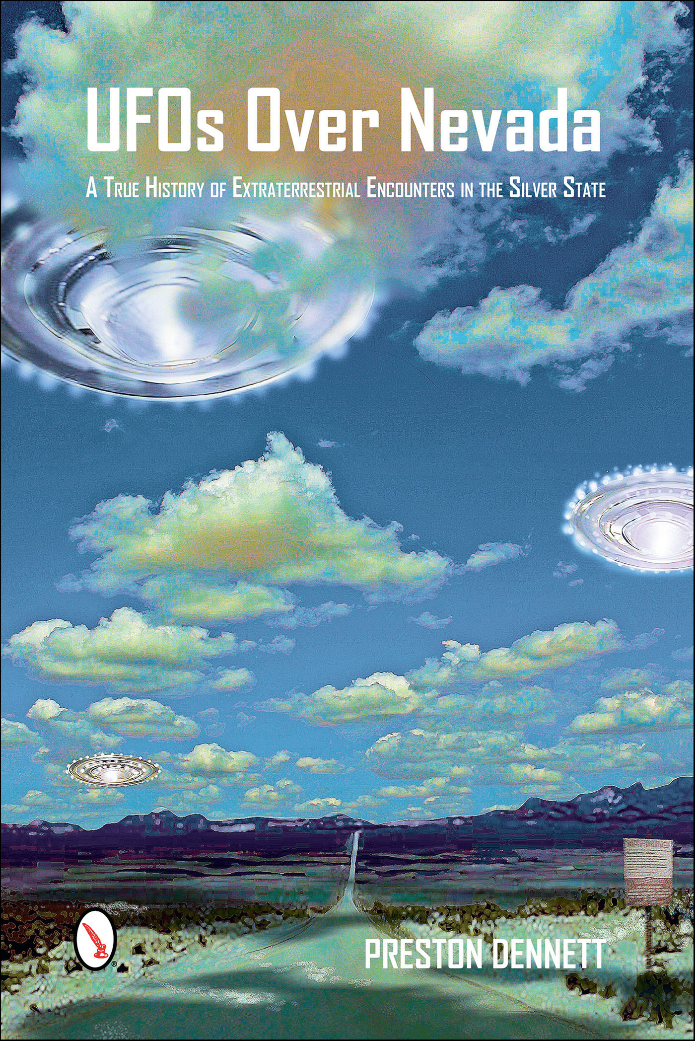 This image is the cover for the book UFOs Over Nevada