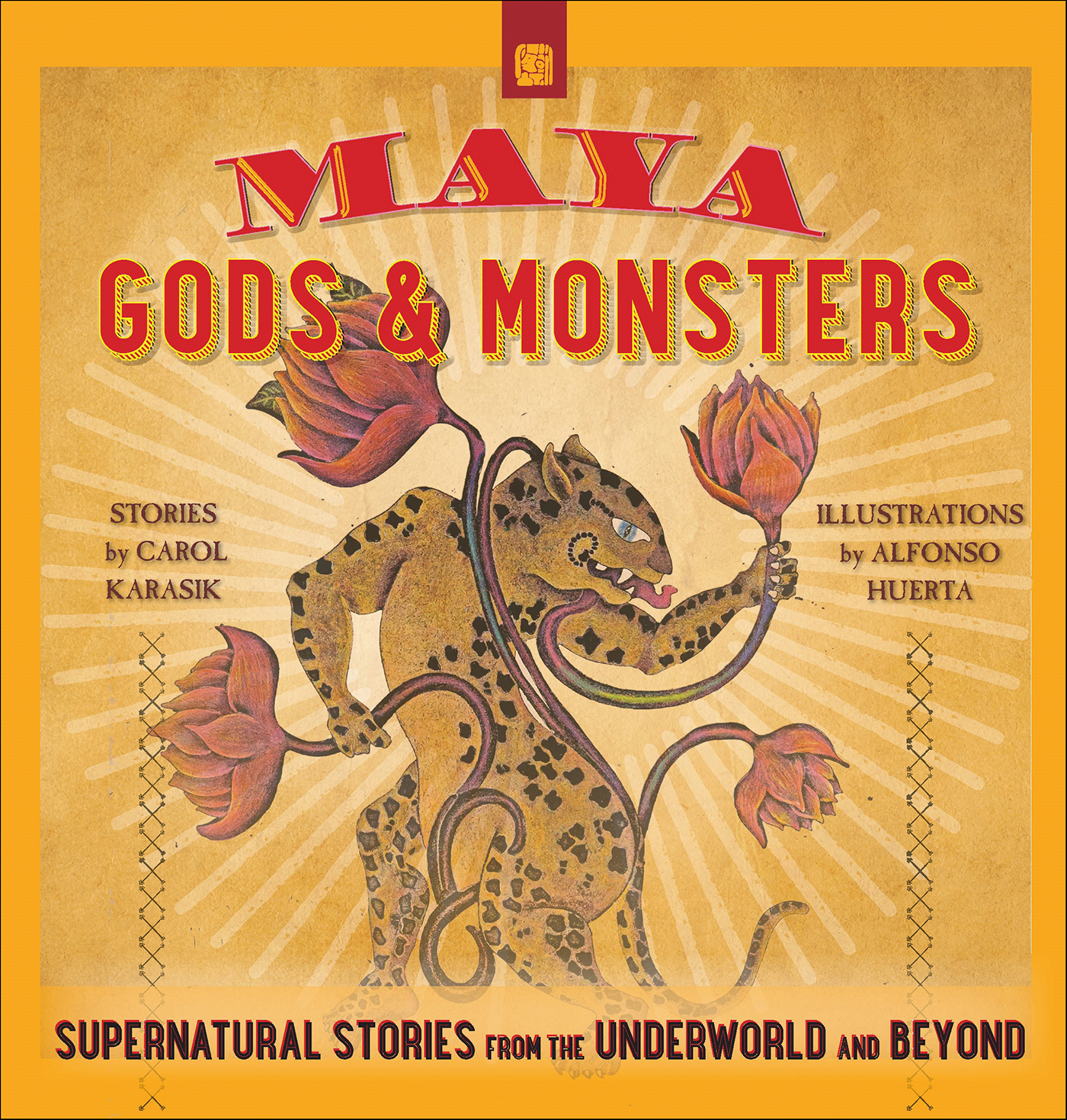 This image is the cover for the book Maya Gods & Monsters