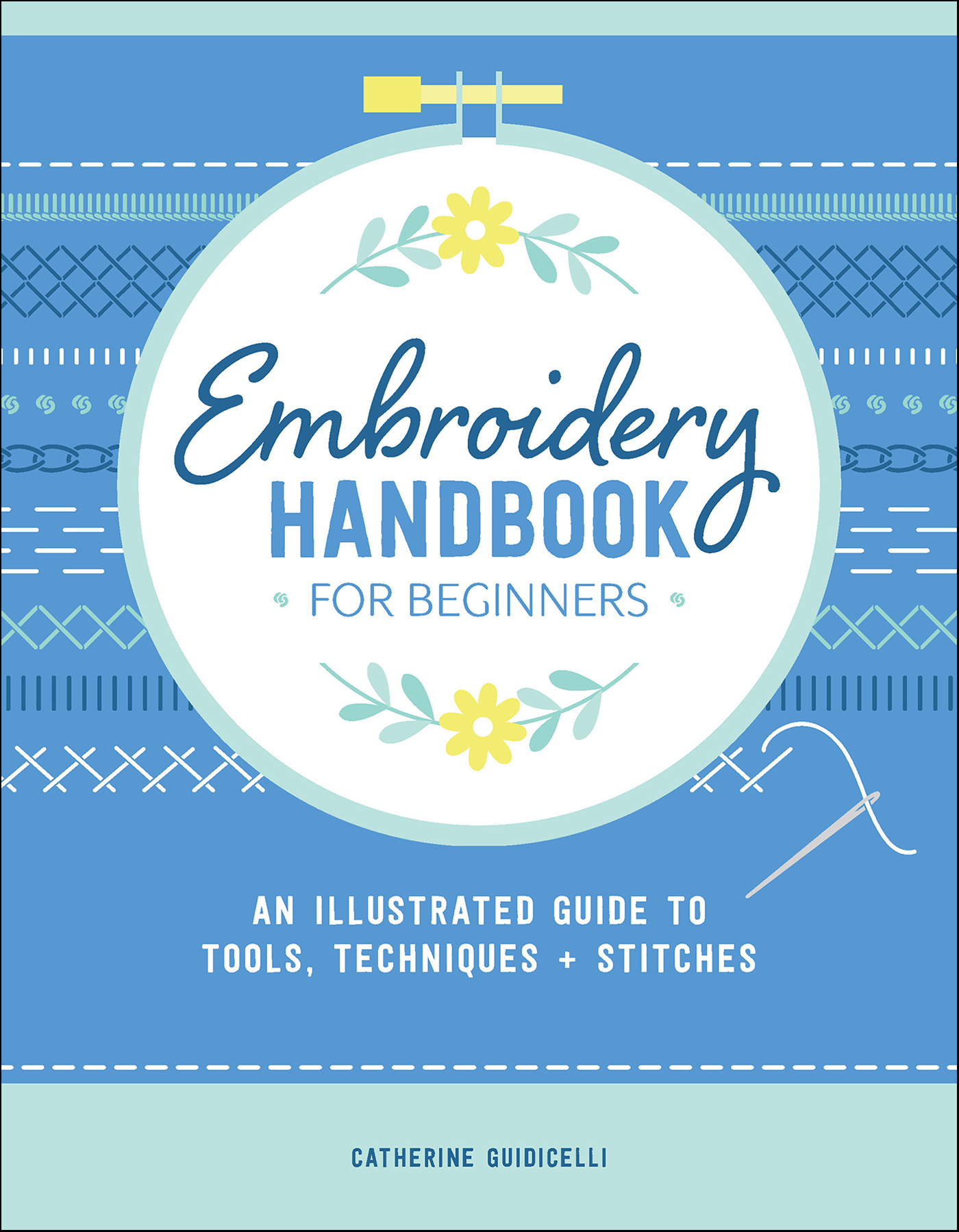 This image is the cover for the book Embroidery Handbook for Beginners