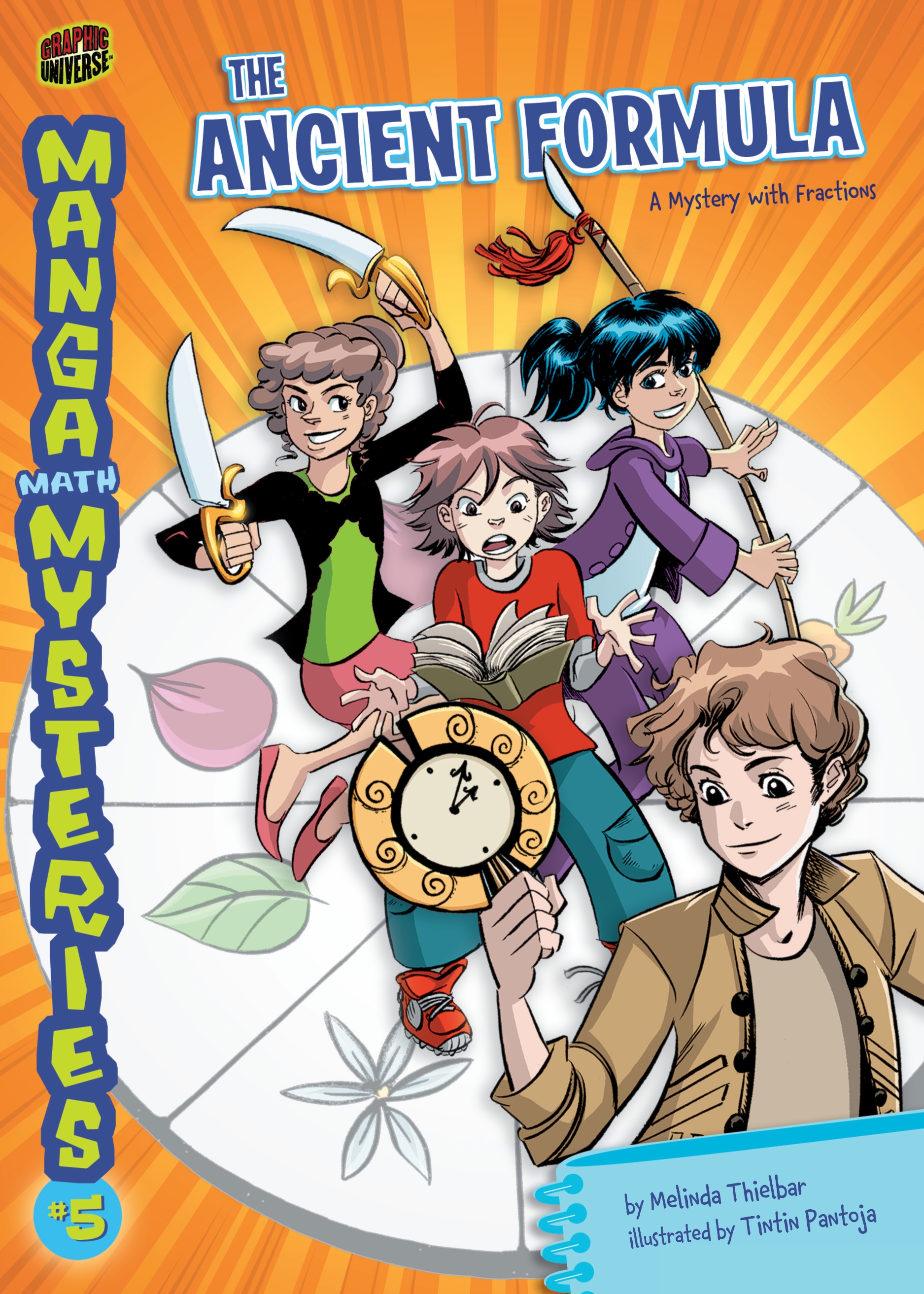 This image is the cover for the book Ancient Formula, Manga Math Mysteries