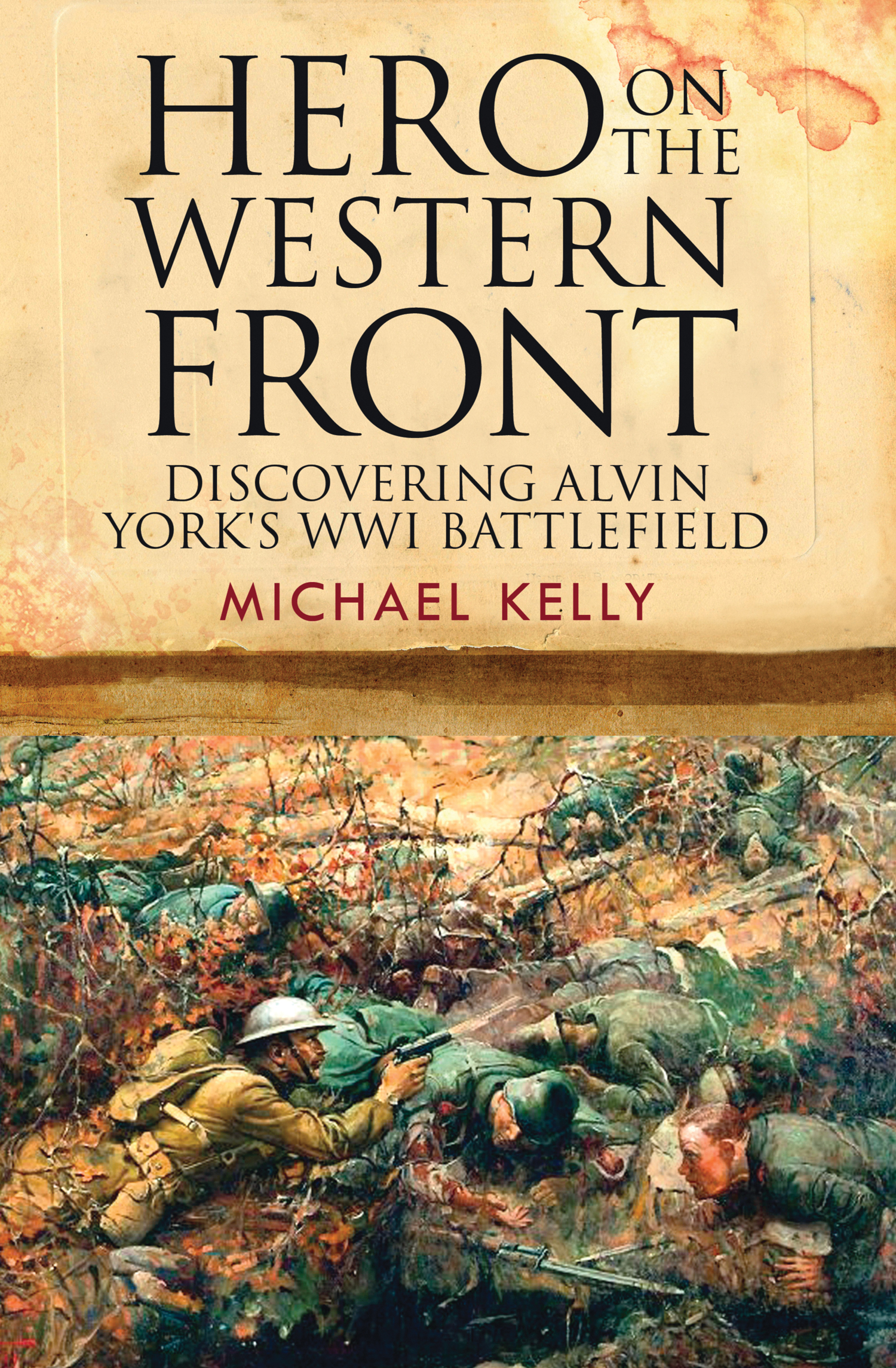 This image is the cover for the book Hero on the Western Front