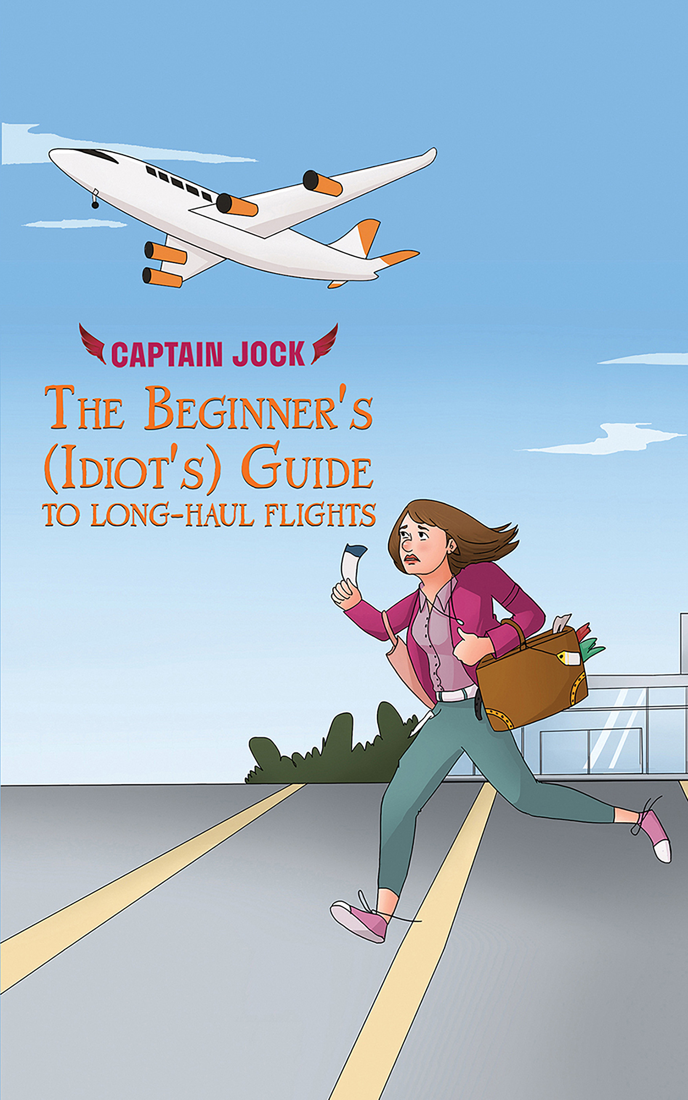 This image is the cover for the book The Beginner's (Idiot's) Guide to Long-Haul Flights
