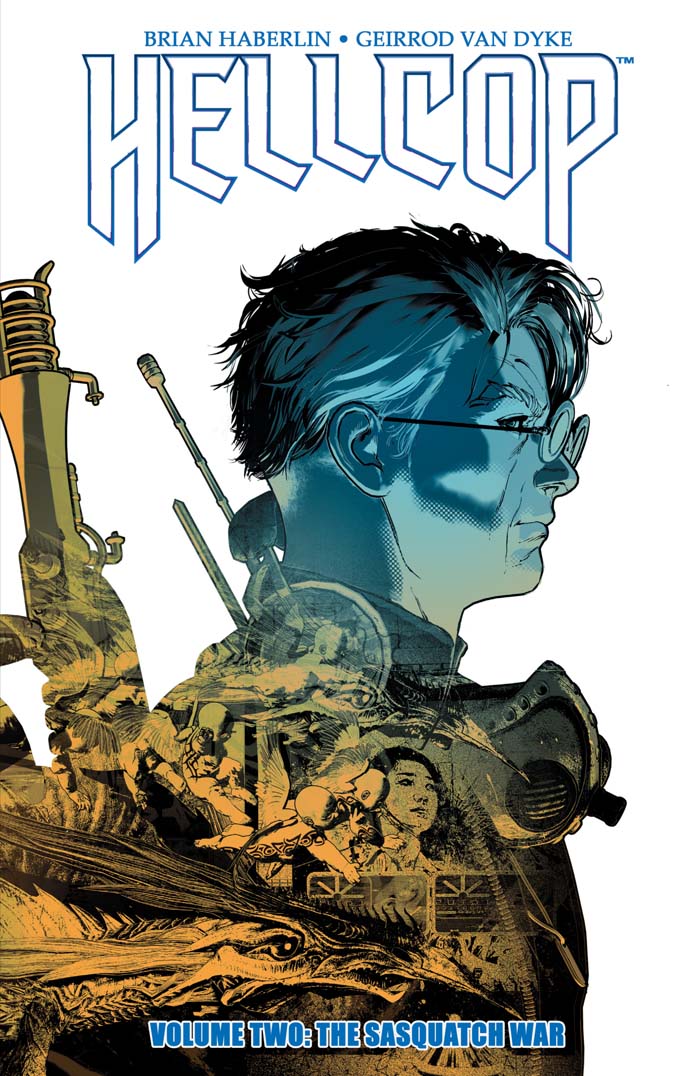 This image is the cover for the book Hellcop Vol. 2, Hellcop