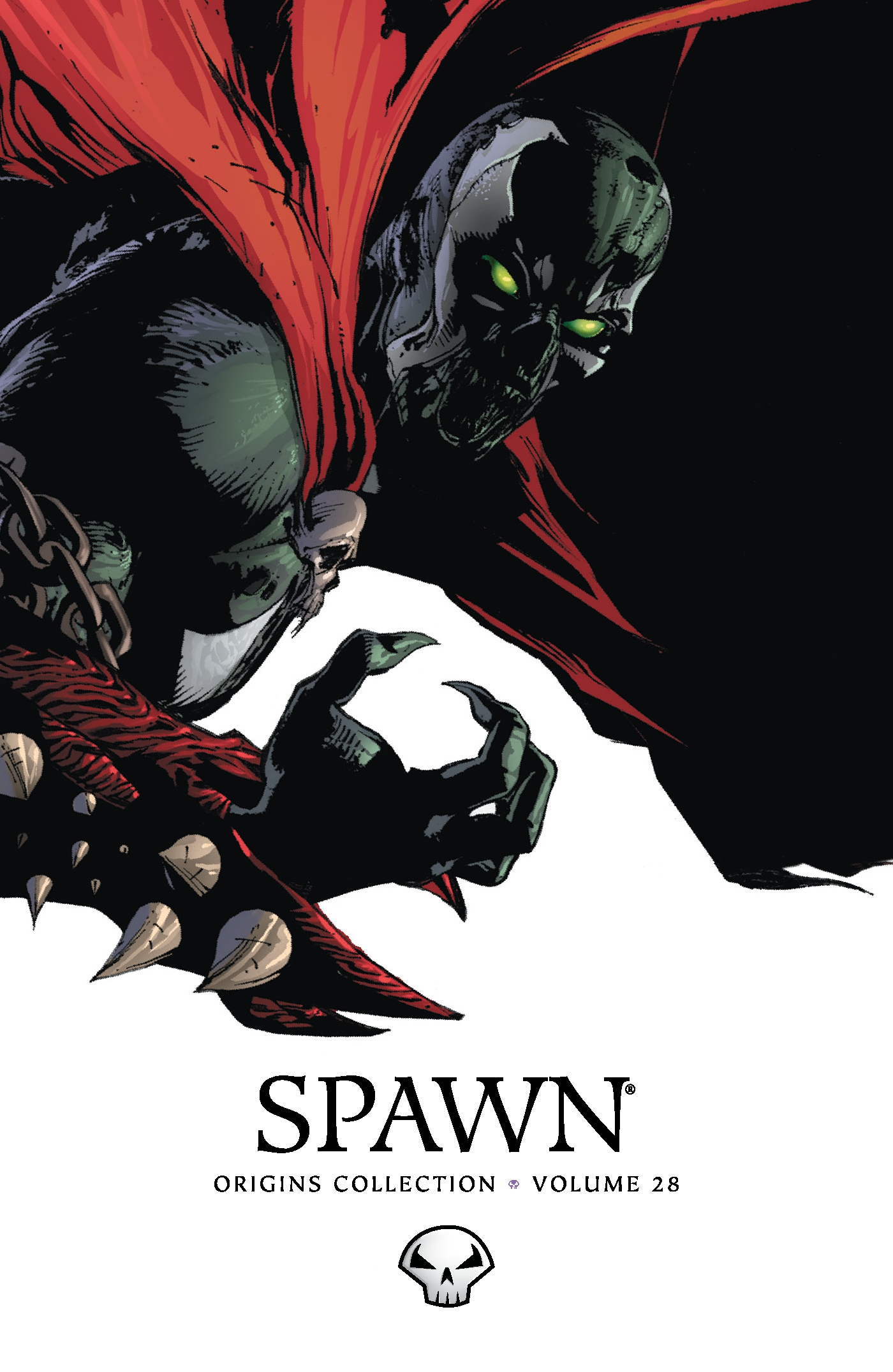This image is the cover for the book Spawn Vol. 28, Spawn
