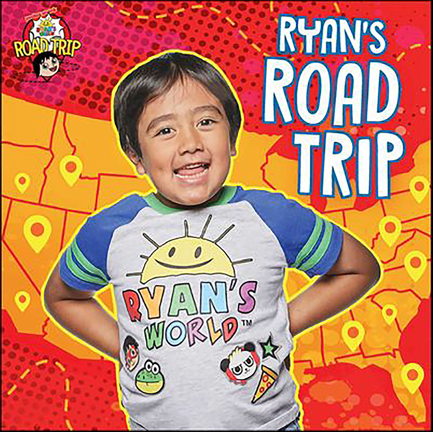 This image is the cover for the book Ryan's Road Trip, Ryan's World