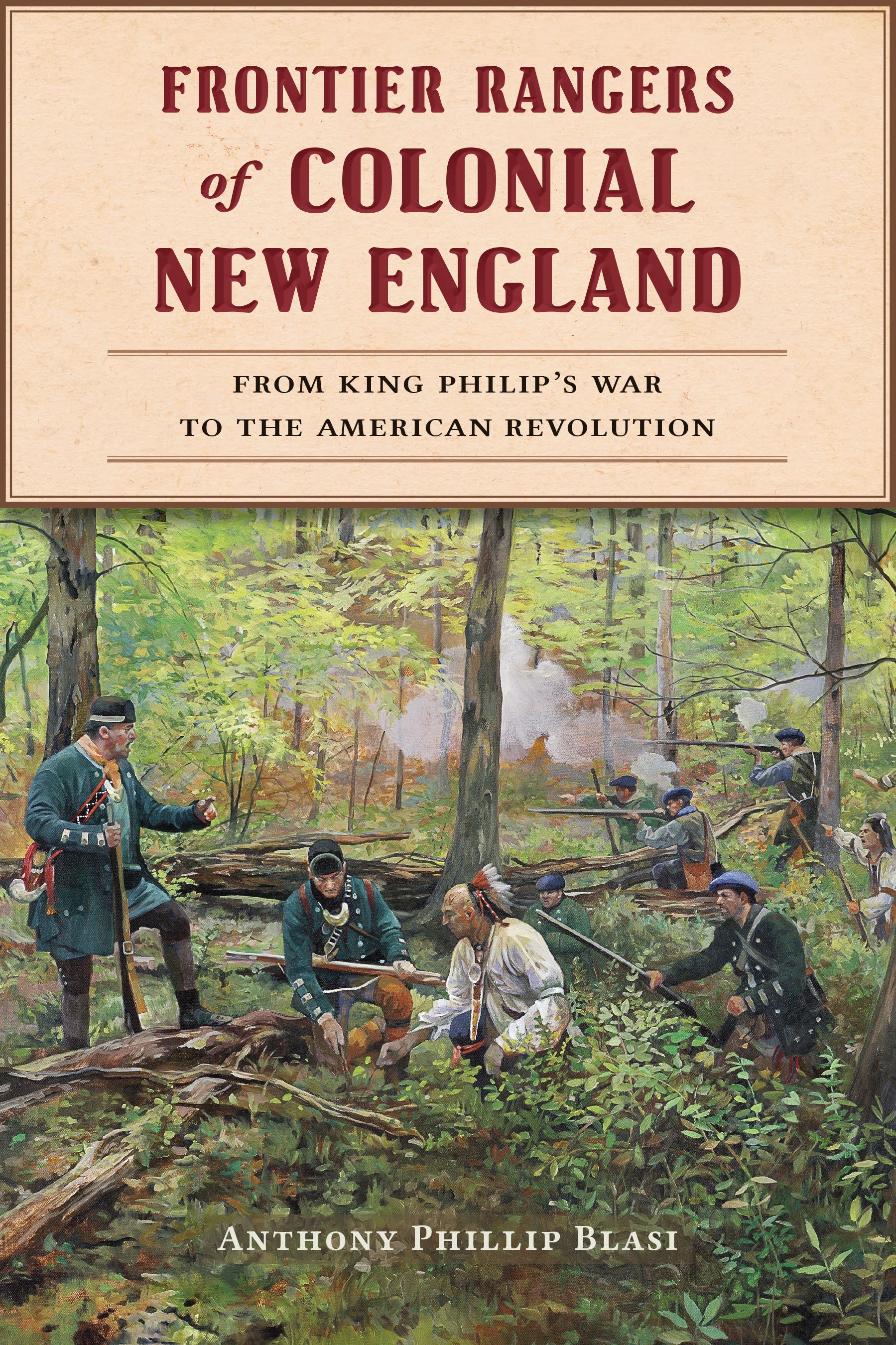 This image is the cover for the book Frontier Rangers of Colonial New England, Military