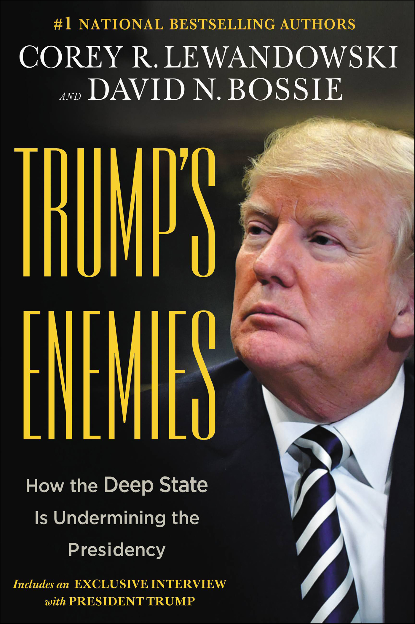 This image is the cover for the book Trump's Enemies