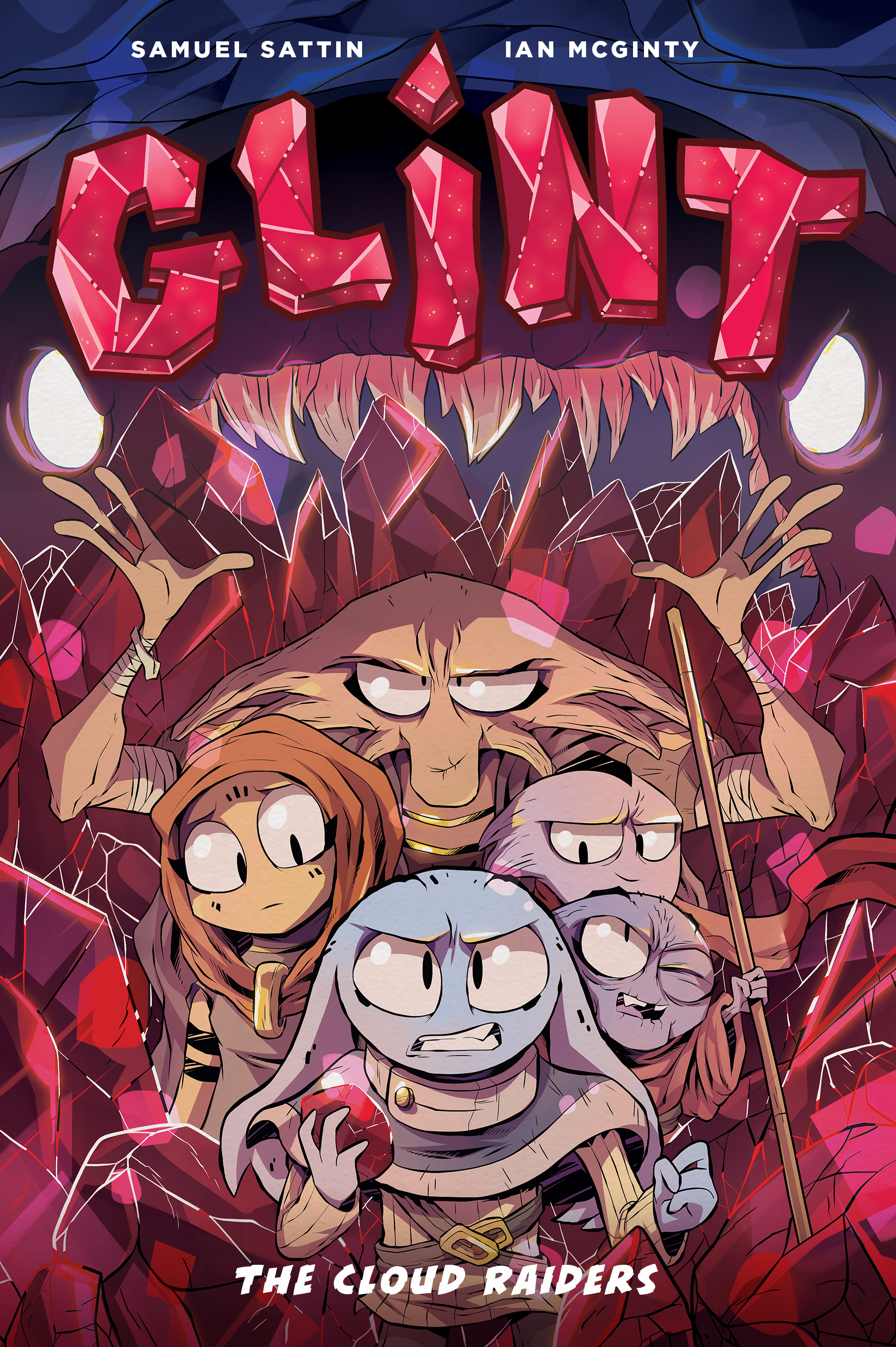 This image is the cover for the book Glint Book One: The Cloud Raiders