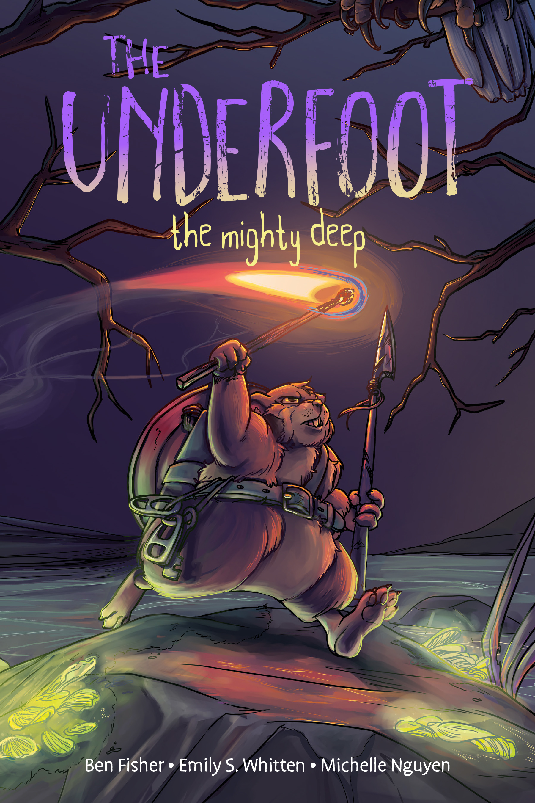 This image is the cover for the book The Underfoot Vol. 1: The Mighty Deep, The Underfoot