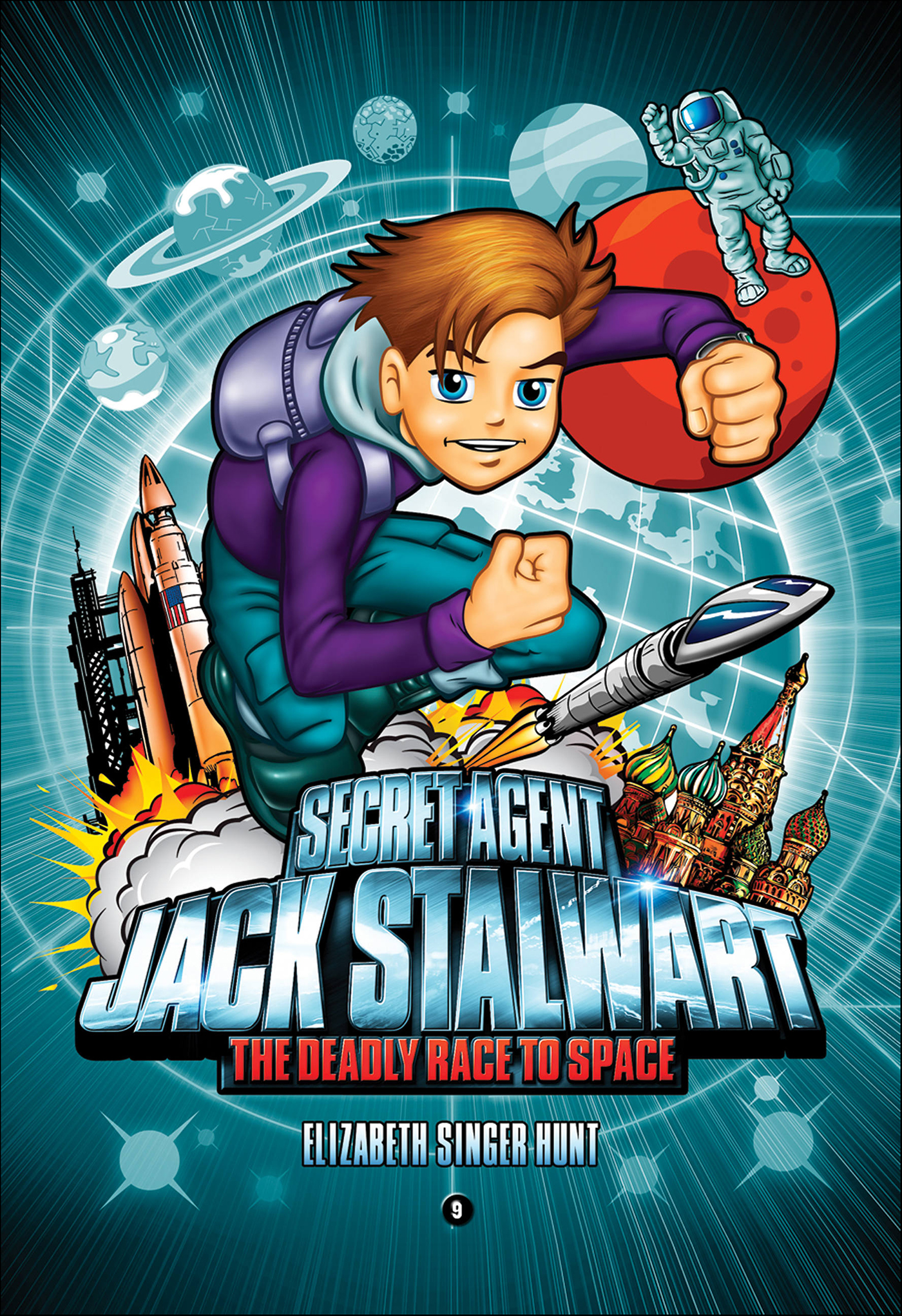 This image is the cover for the book Secret Agent Jack Stalwart: Book 9: Deadly Race to Space: Russia