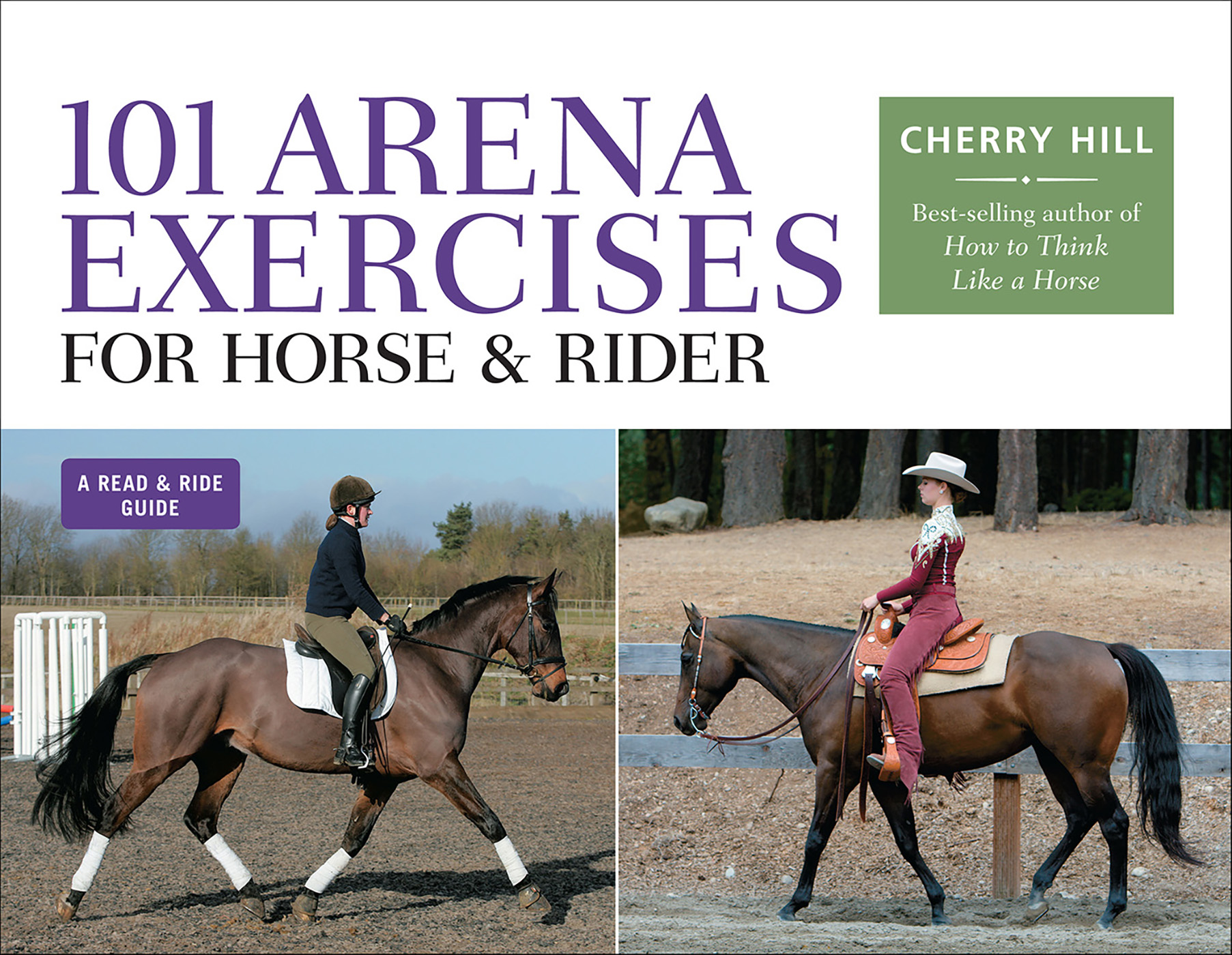 This image is the cover for the book 101 Arena Exercises for Horse & Rider, Read & Ride