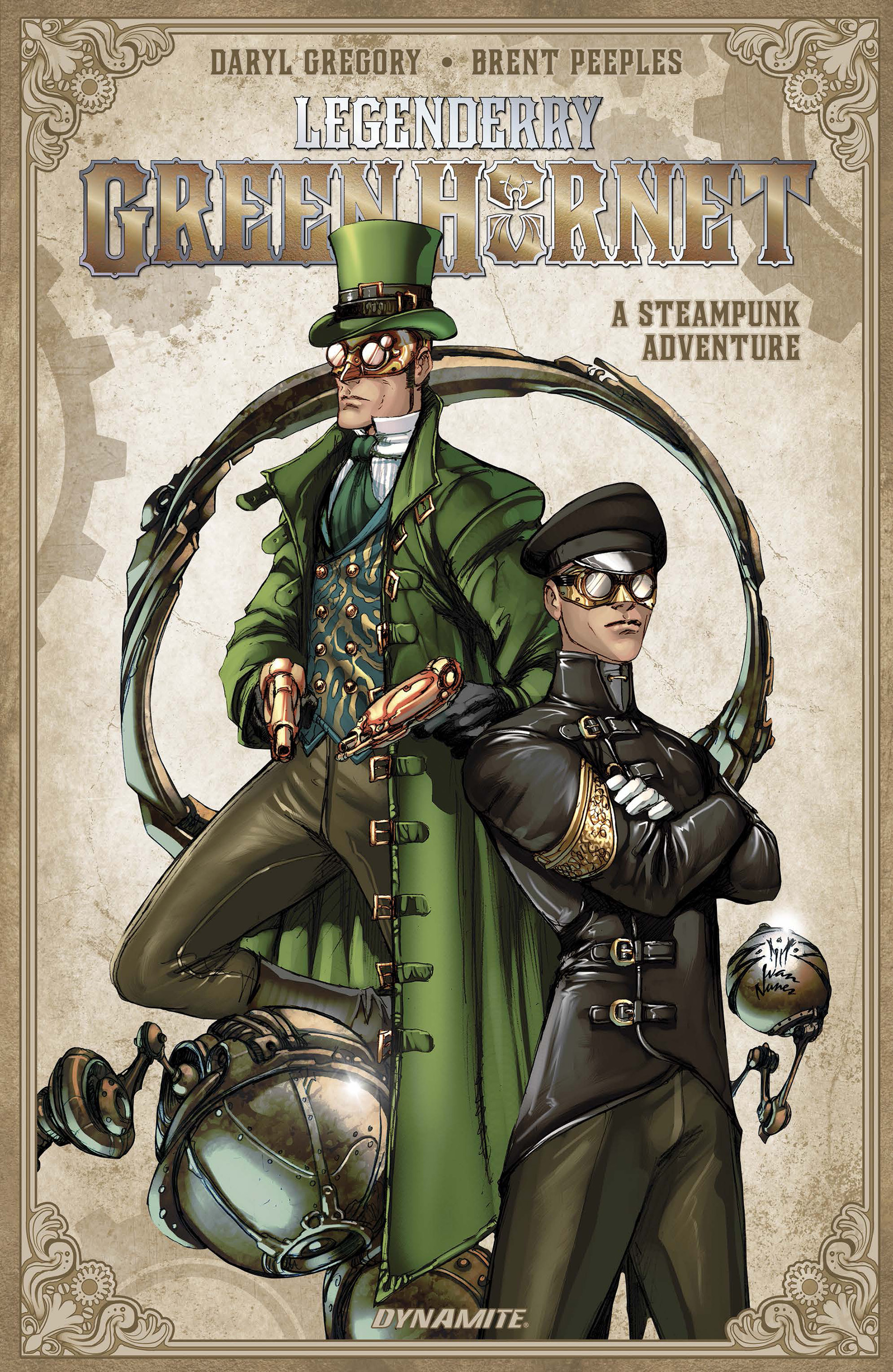 This image is the cover for the book Legenderry: Green Hornet