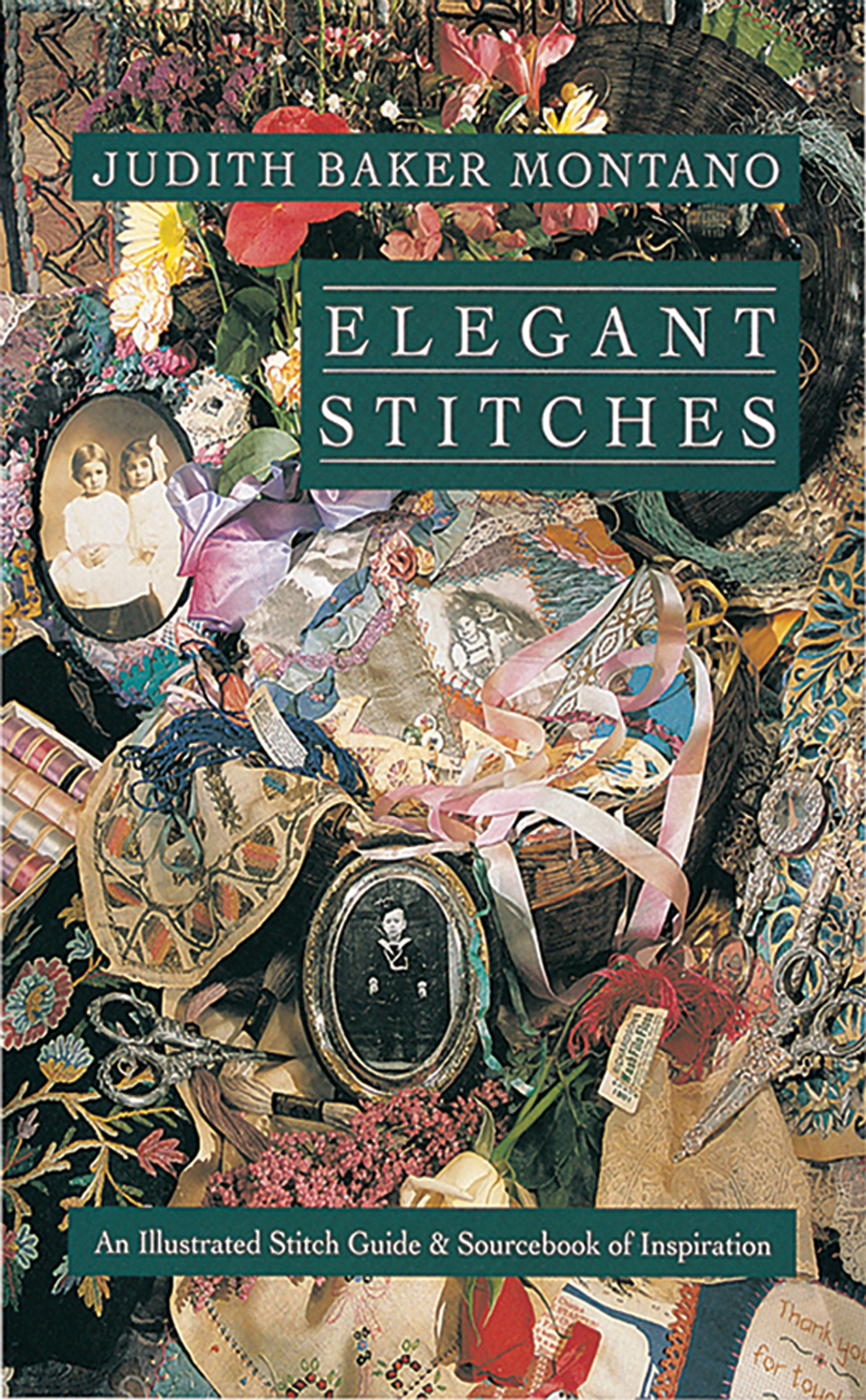 This image is the cover for the book Elegant Stitches