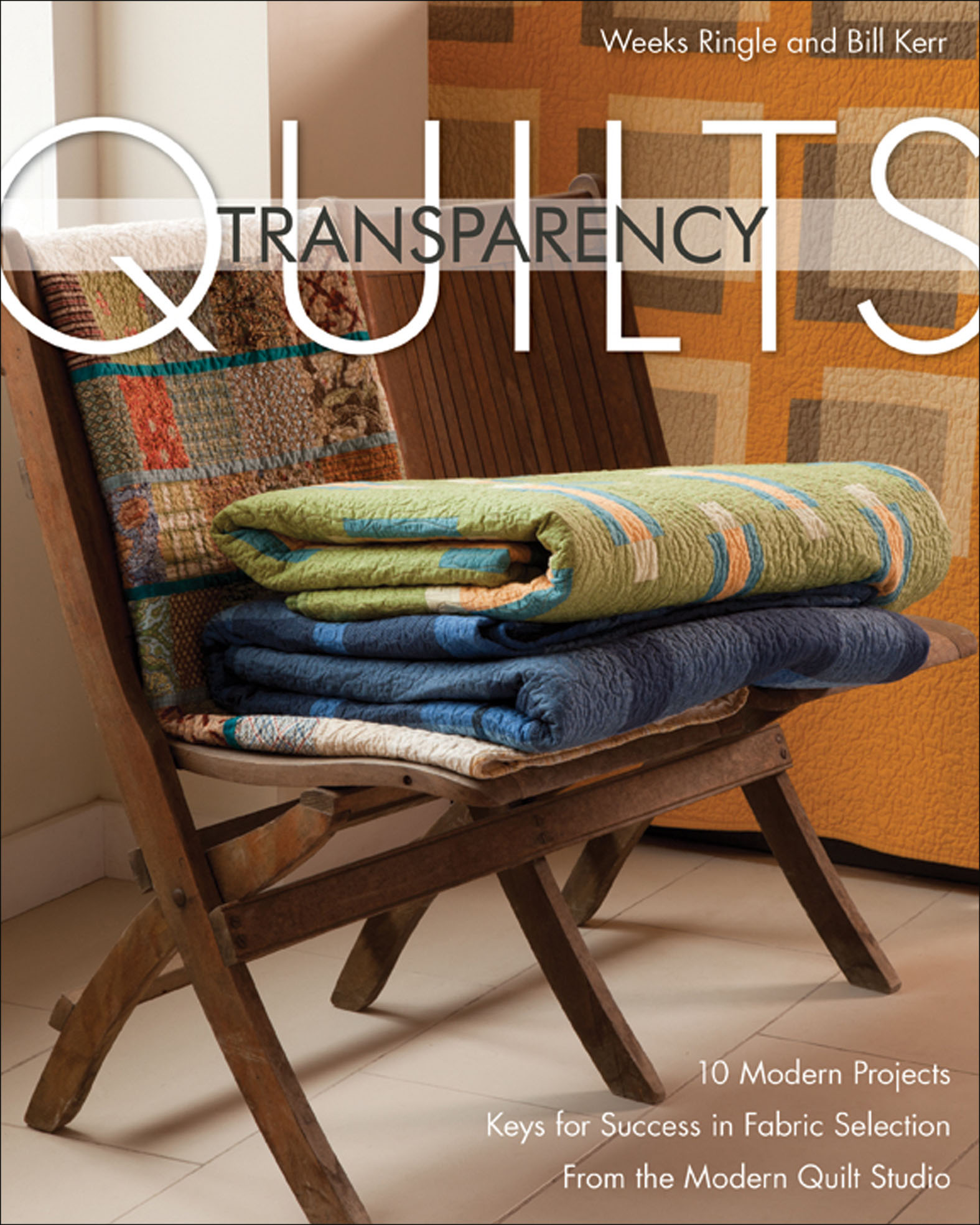 This image is the cover for the book Transparency Quilts