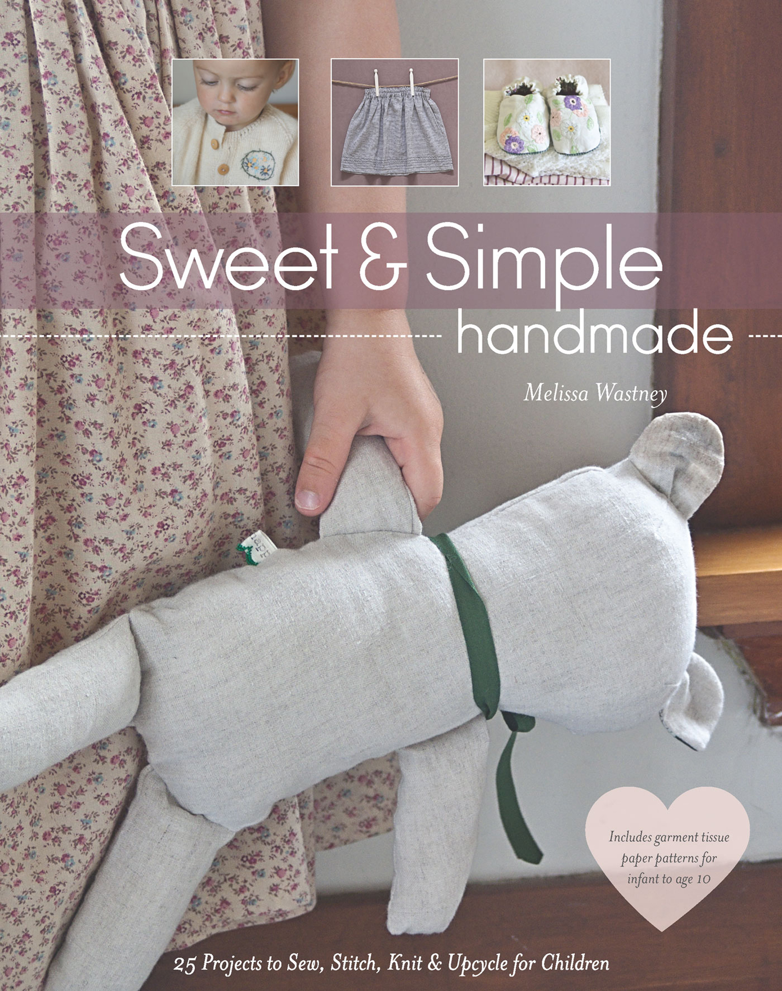 This image is the cover for the book Sweet & Simple Handmade