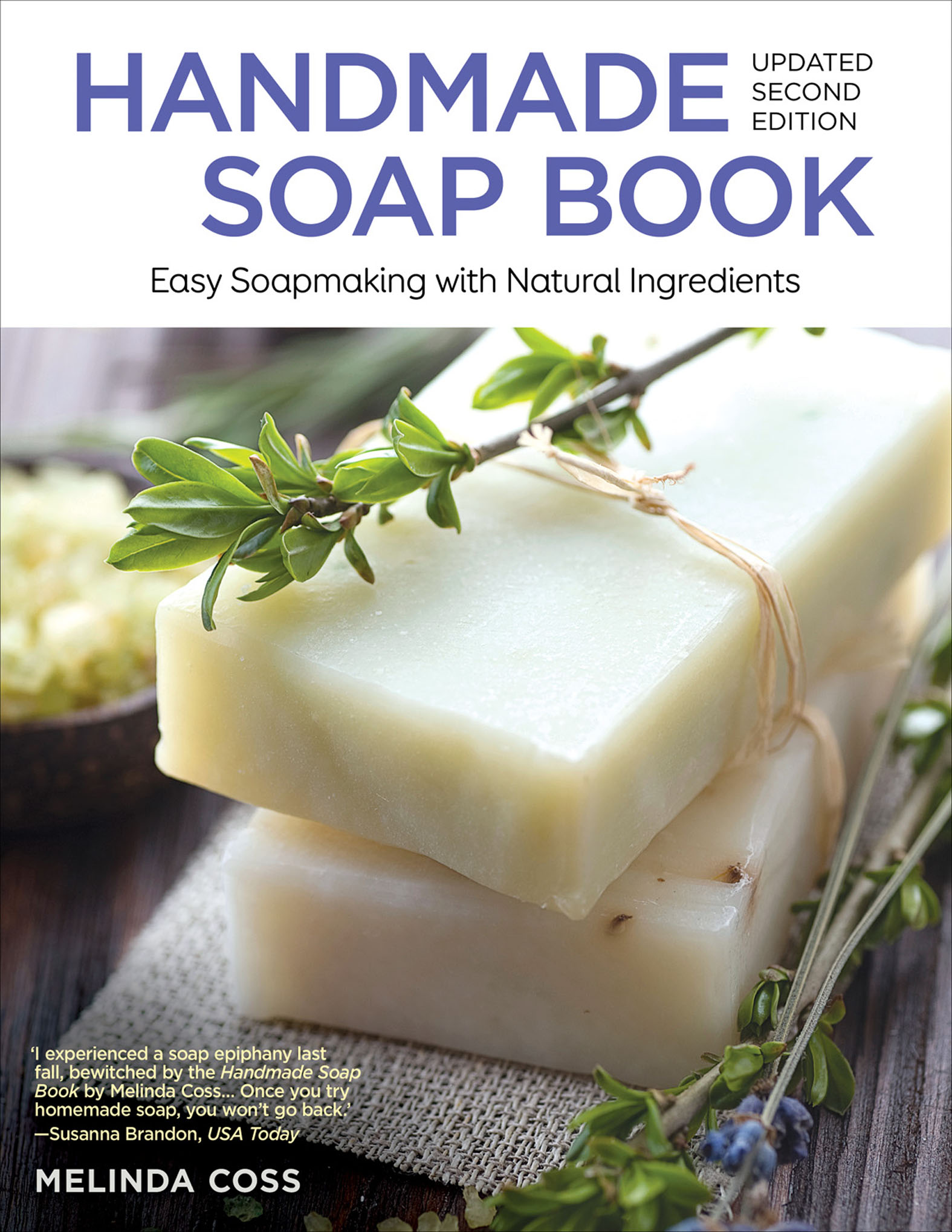 This image is the cover for the book Handmade Soap Book