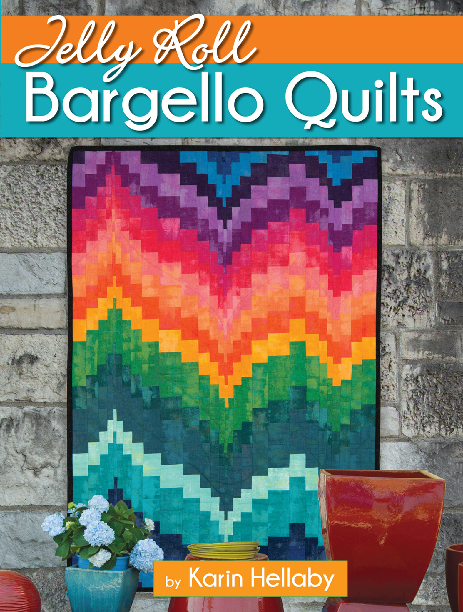 This image is the cover for the book Jelly Roll Bargello Quilts