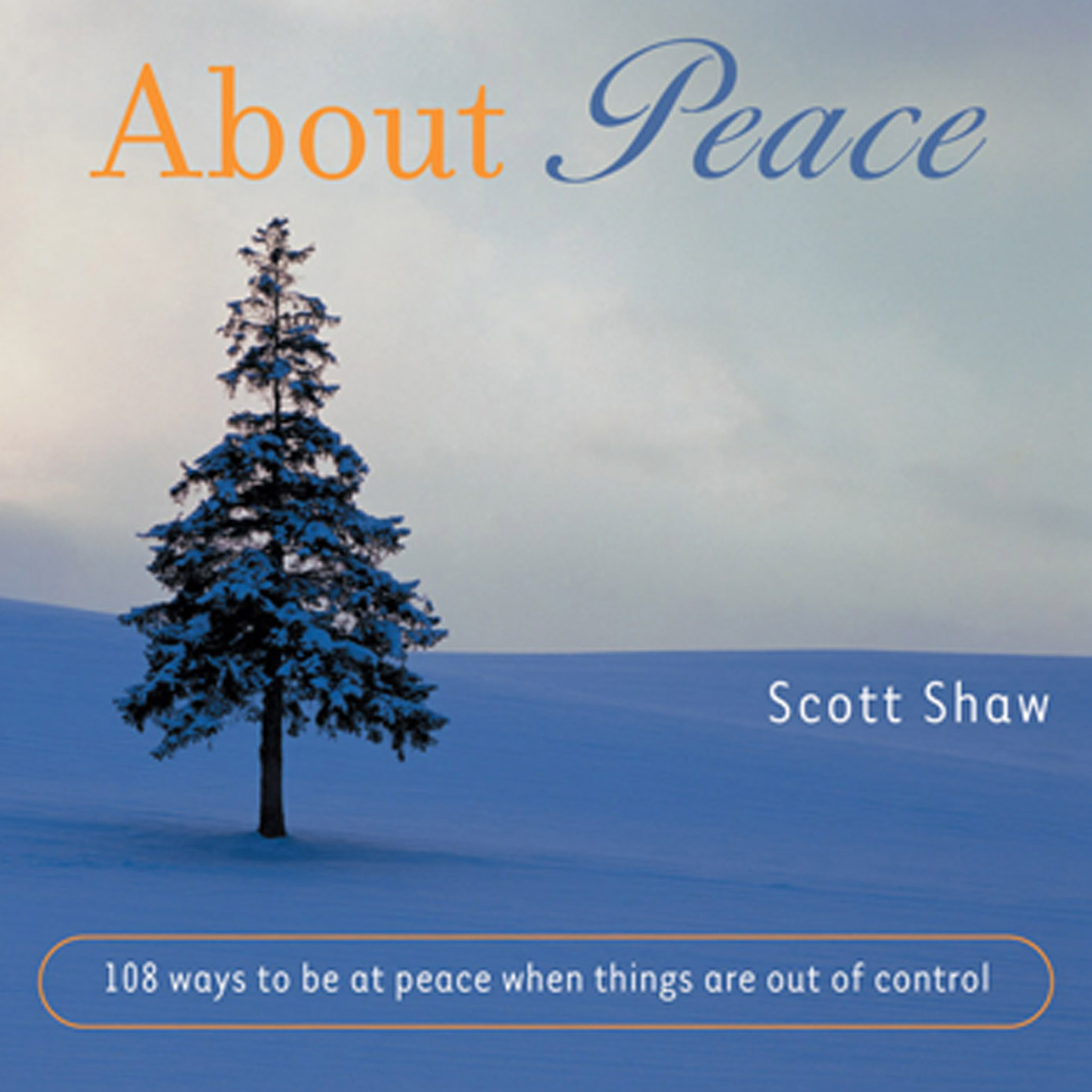 This image is the cover for the book About Peace