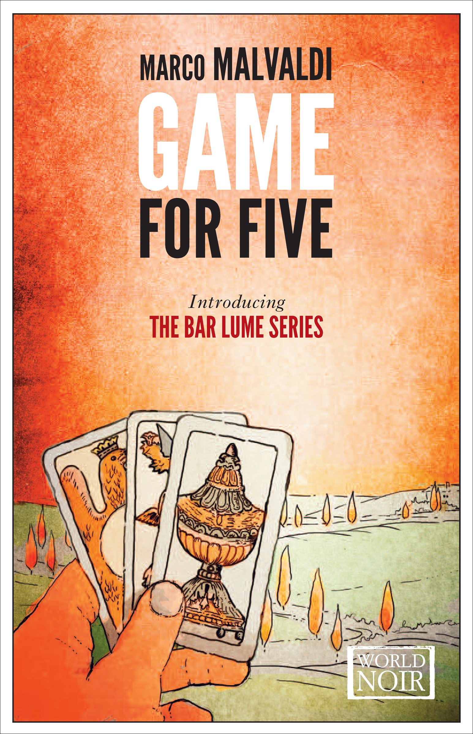 This image is the cover for the book Game for Five, The Bar Lume Mysteries