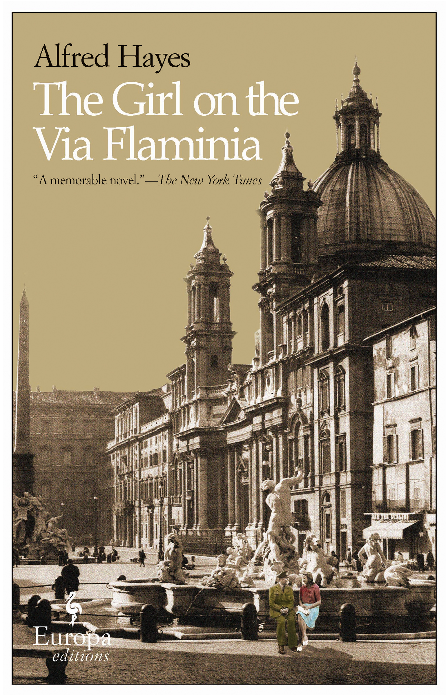 This image is the cover for the book Girl on the Via Flaminia