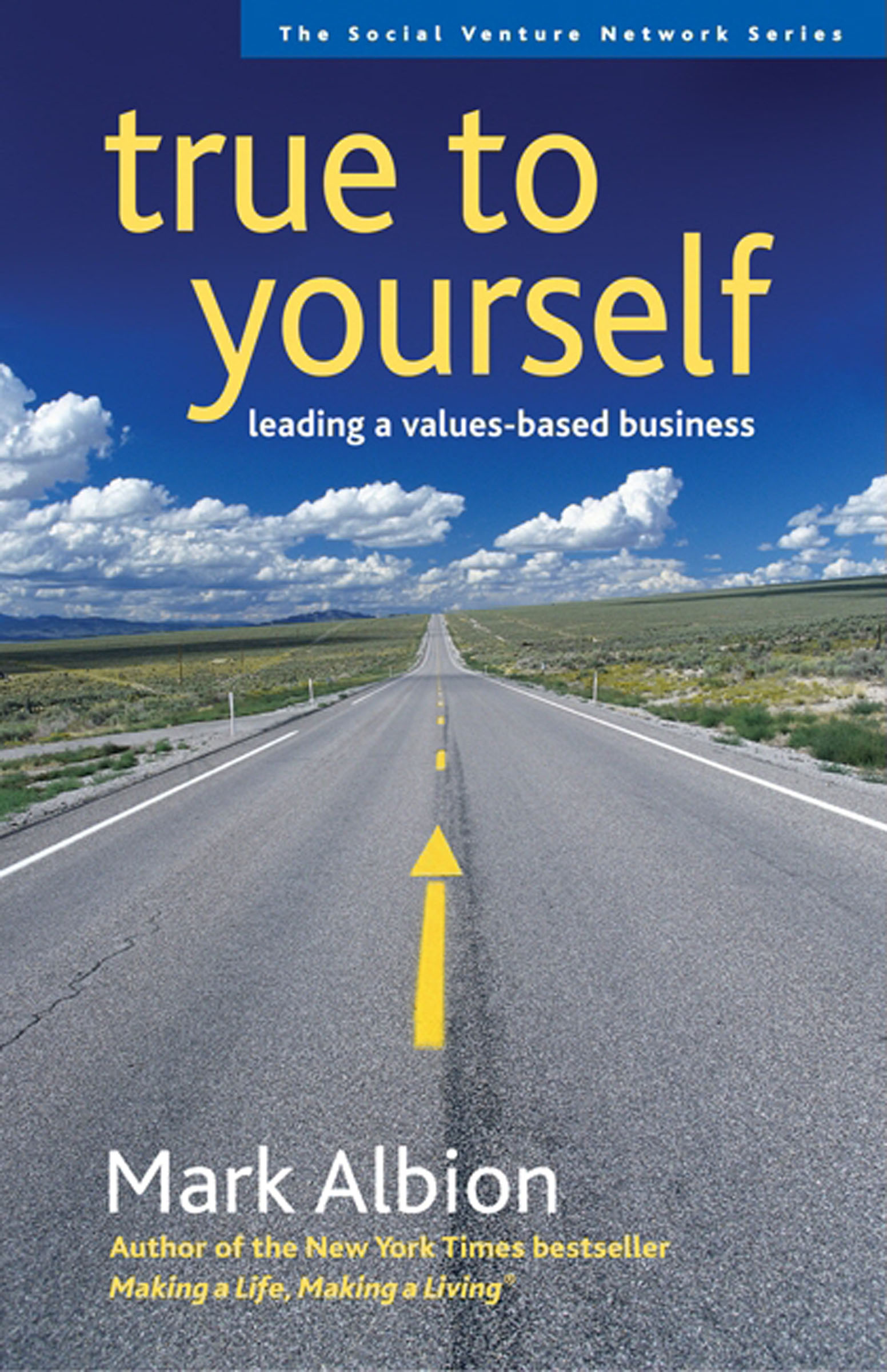 This image is the cover for the book True to Yourself, The Social Venture Network Series