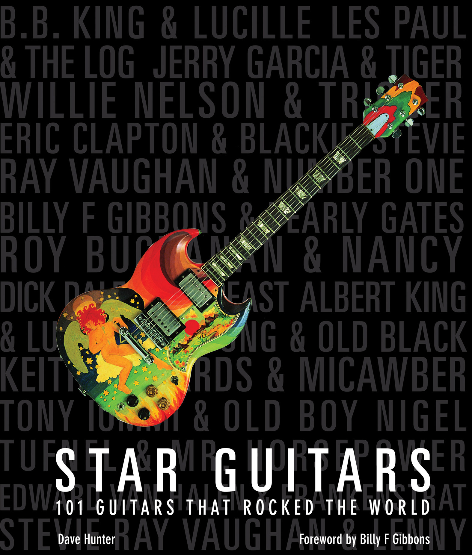 This image is the cover for the book Star Guitars