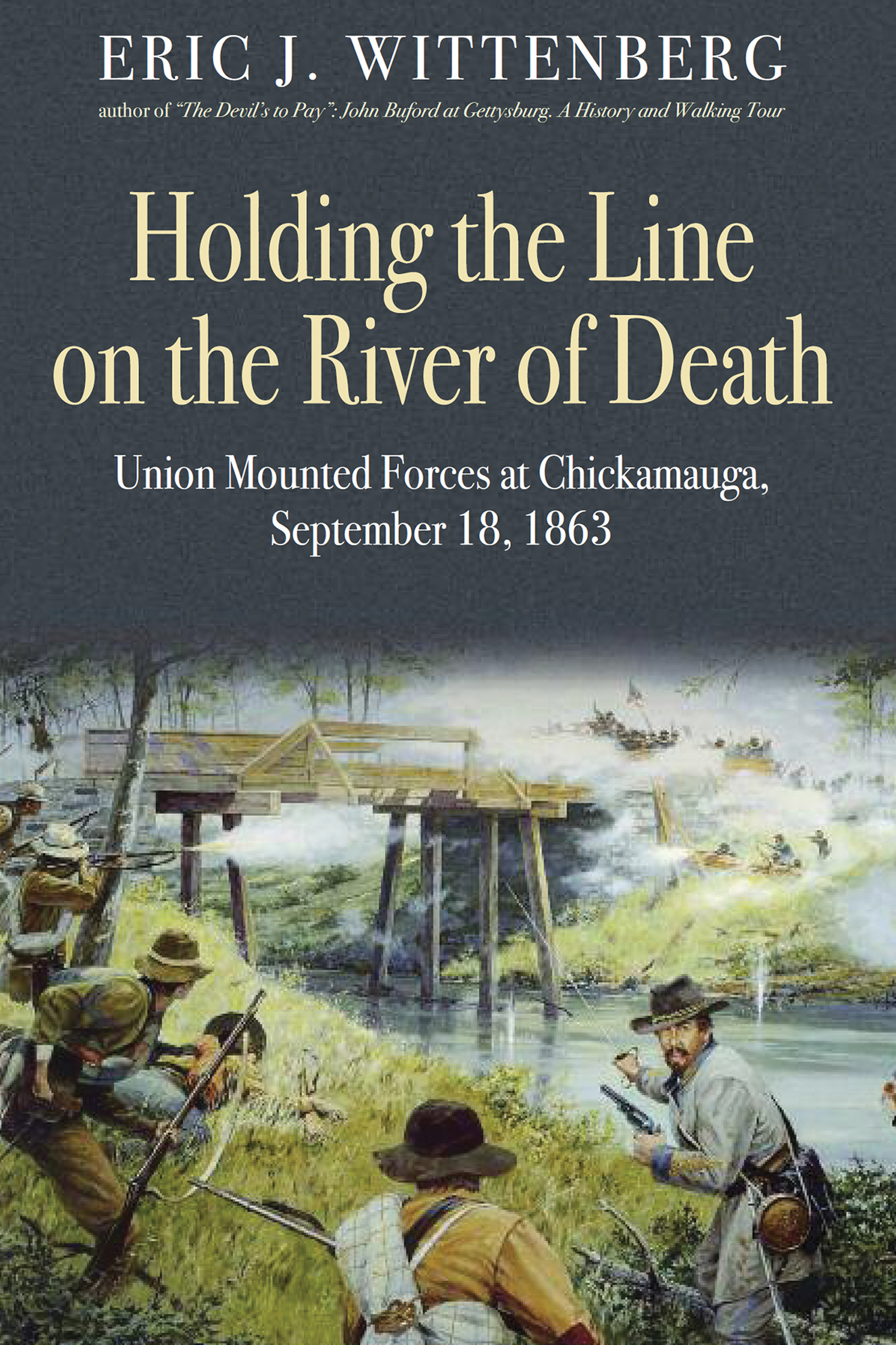 This image is the cover for the book Holding the Line on the River of Death