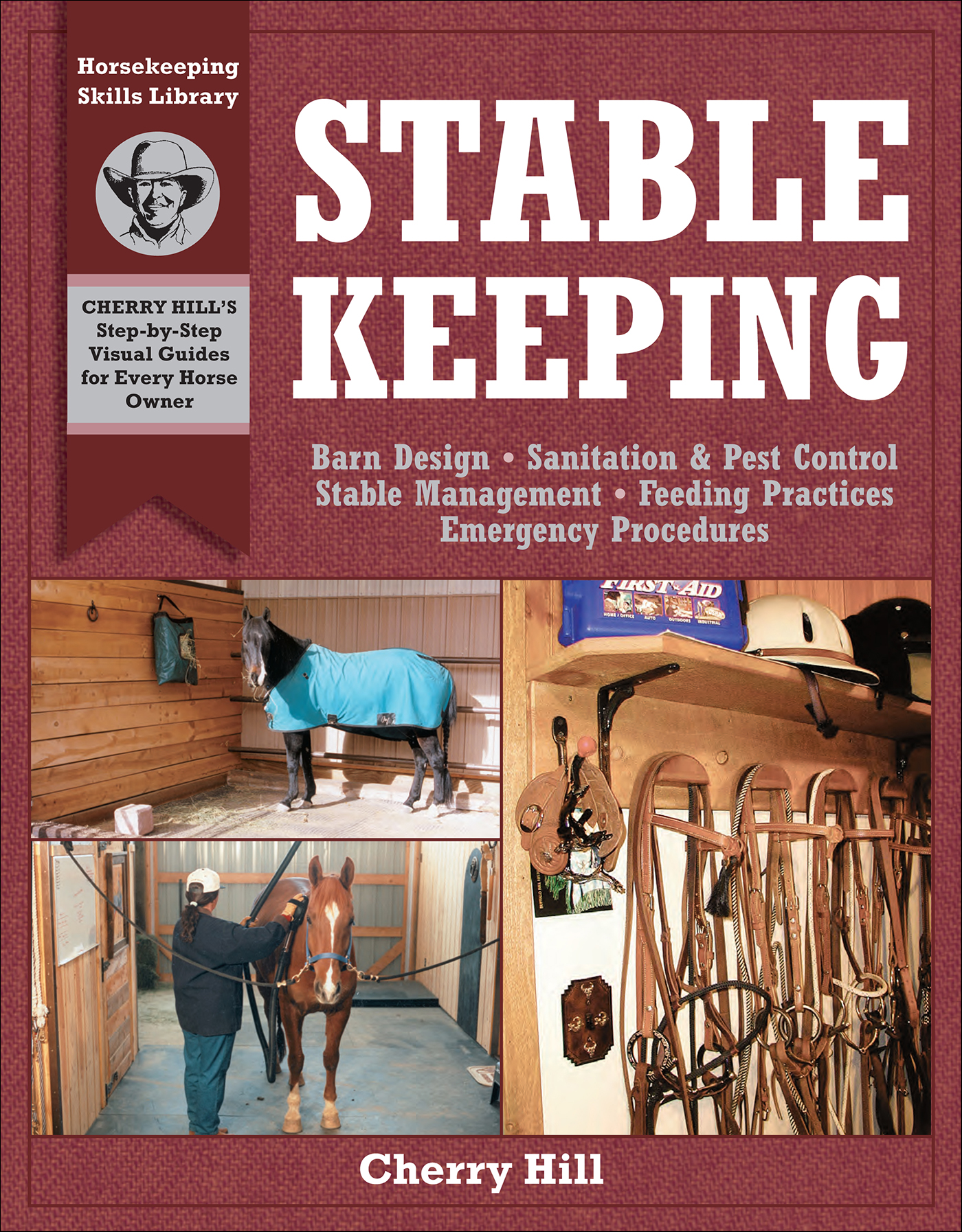 This image is the cover for the book Stablekeeping, Horsekeeping Skills Library