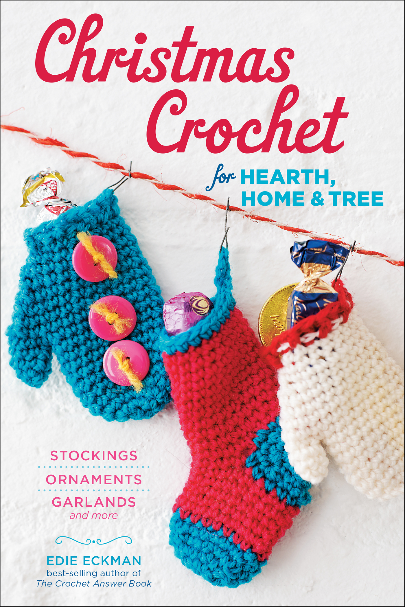 This image is the cover for the book Christmas Crochet for Hearth, Home & Tree