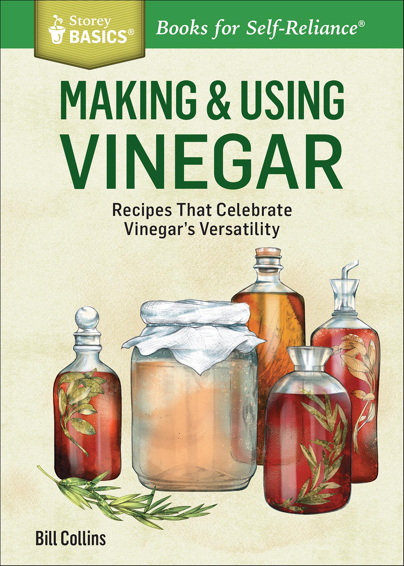 This image is the cover for the book Making & Using Vinegar