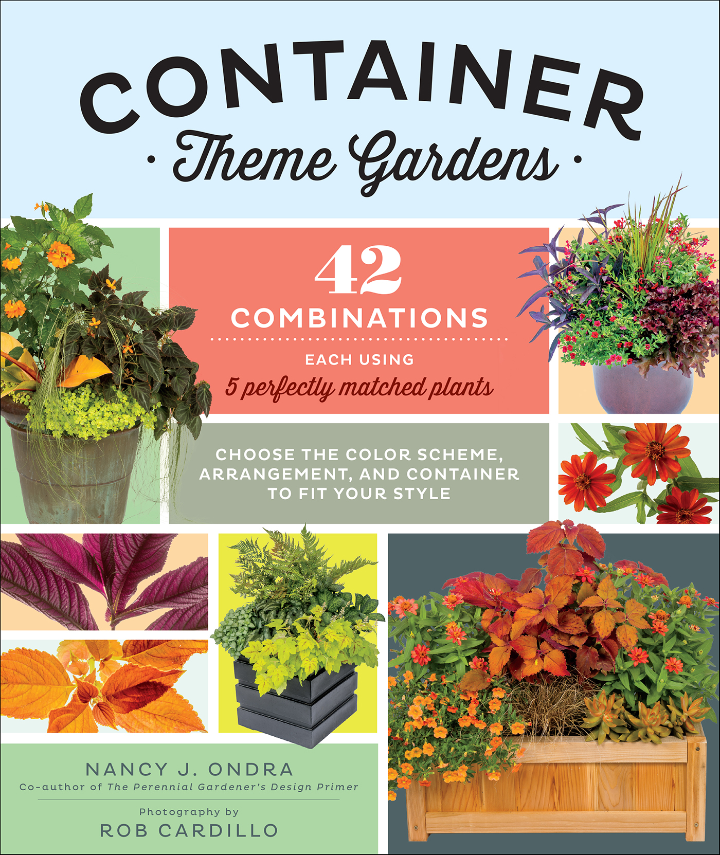 This image is the cover for the book Container Theme Gardens