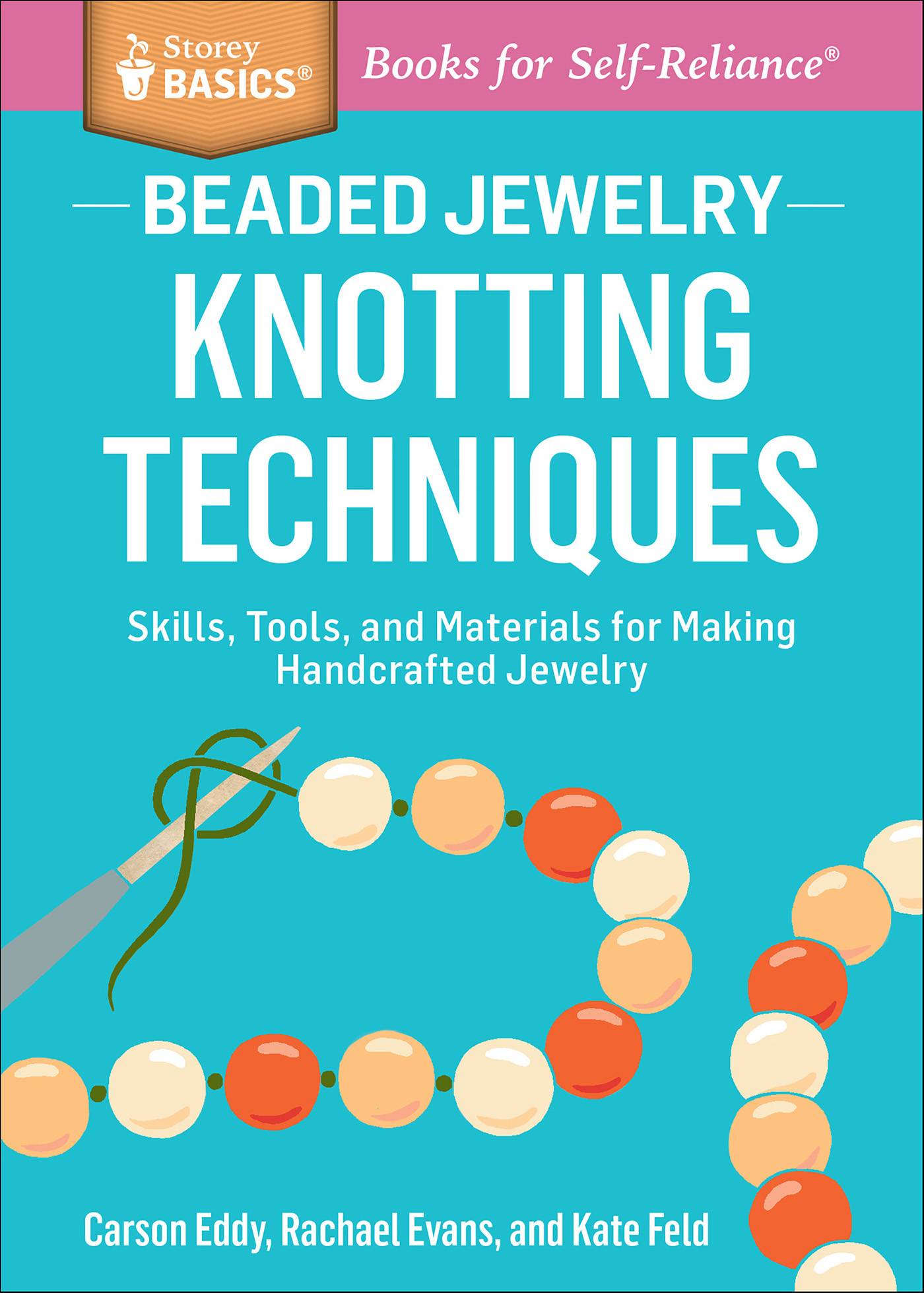 This image is the cover for the book Beaded Jewelry: Knotting Techniques