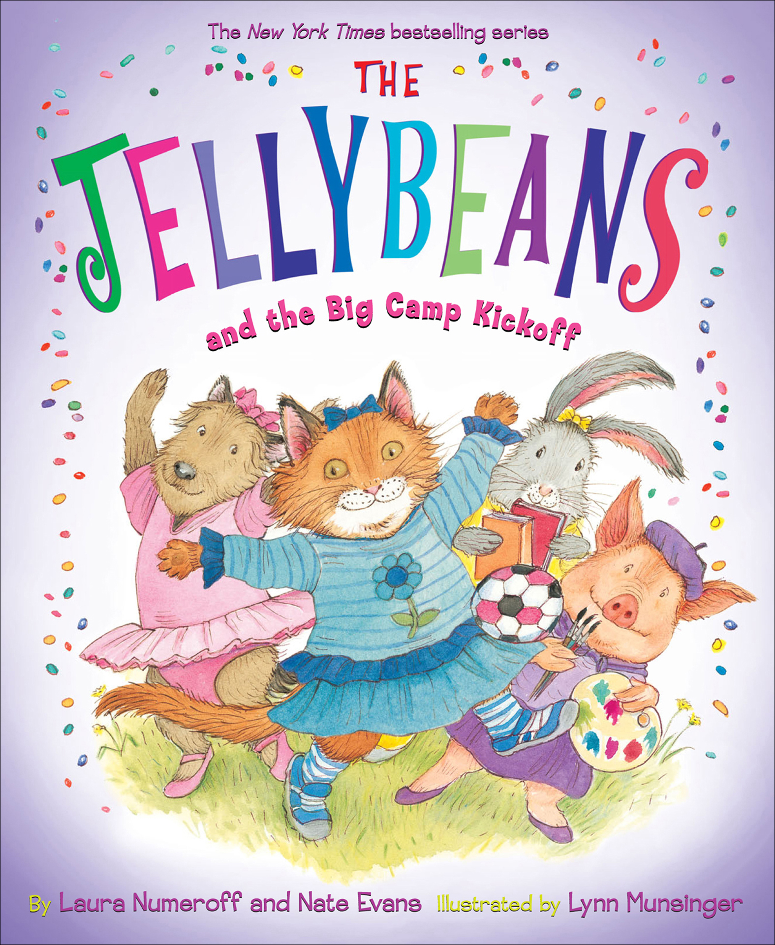 This image is the cover for the book Jellybeans and the Big Camp Kickoff