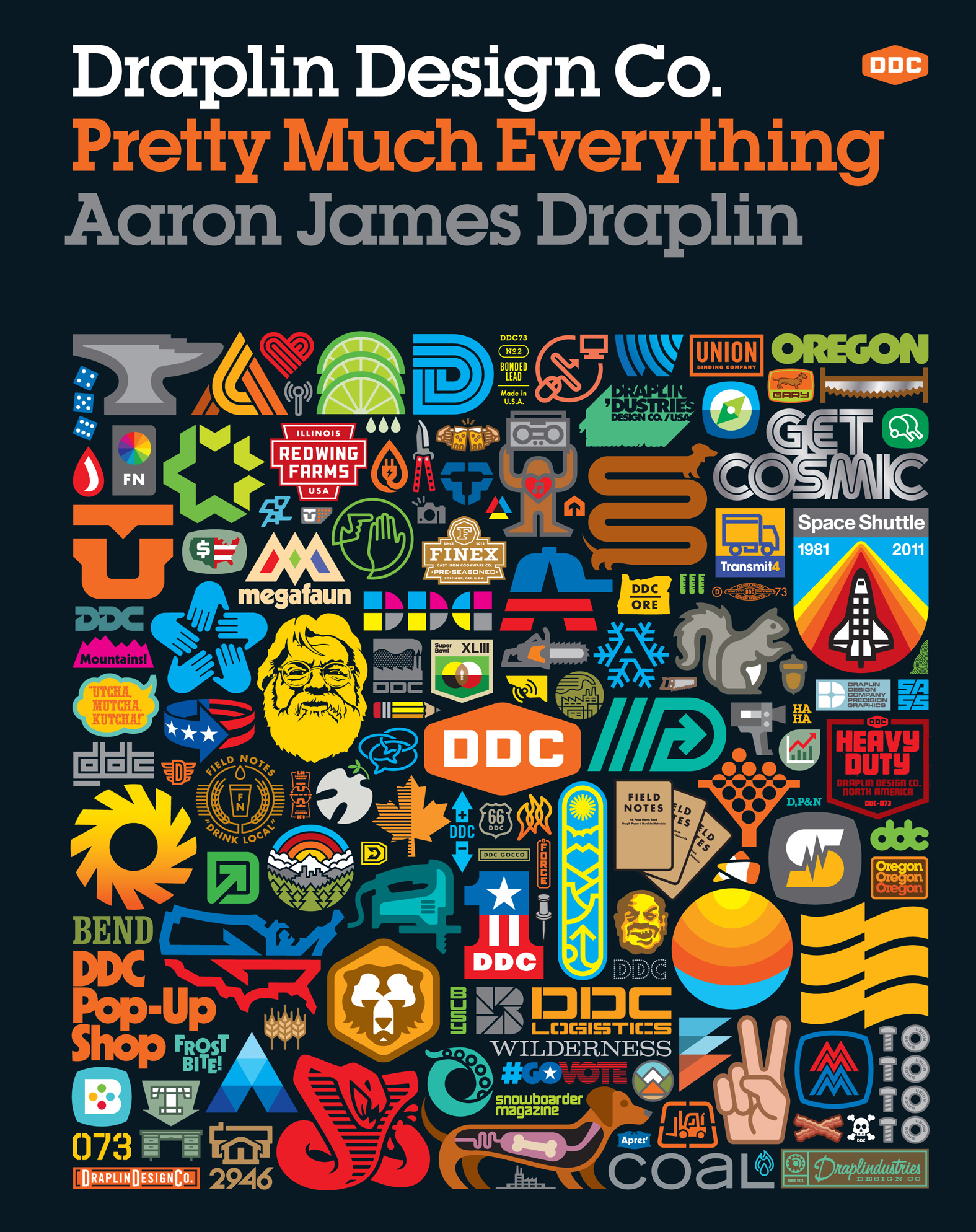 This image is the cover for the book Draplin Design Co.