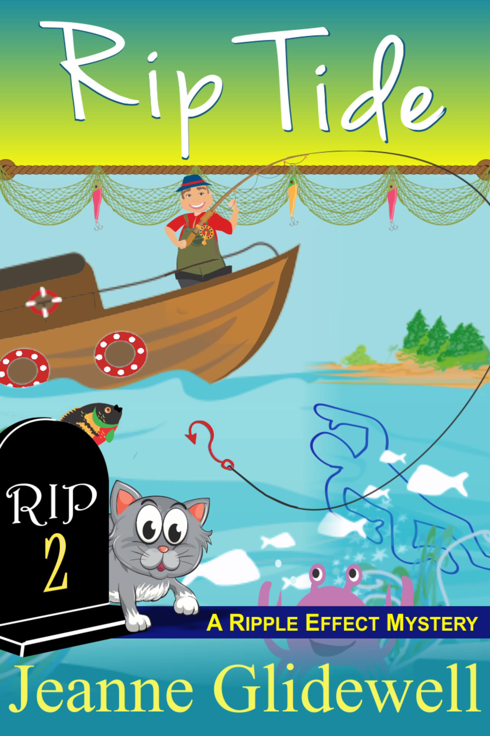 This image is the cover for the book Rip Tide (A Ripple Effect Cozy Mystery, Book 2), A Ripple Effect Cozy Mystery