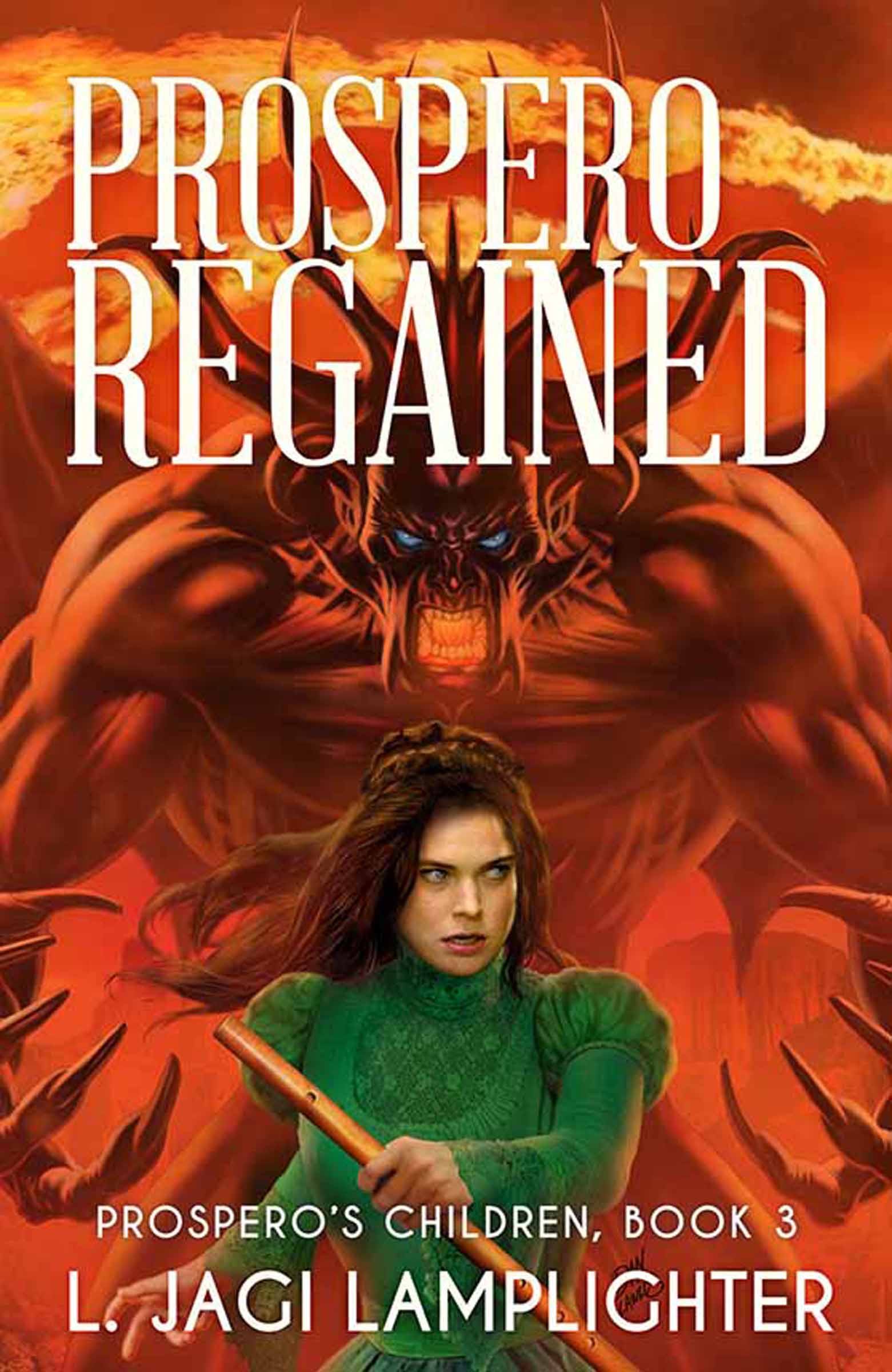 This image is the cover for the book Prospero Regained, Prospero's Children
