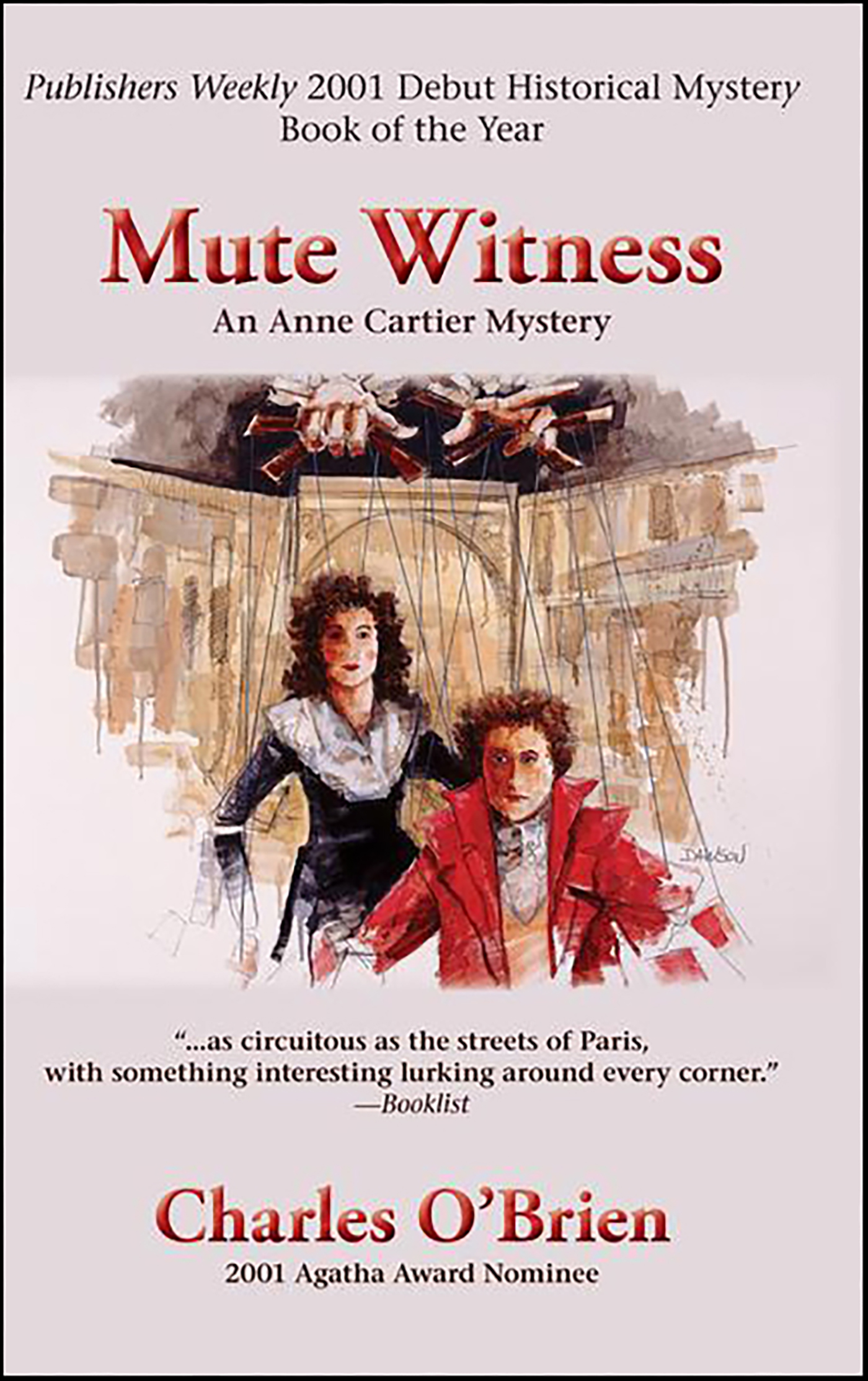 This image is the cover for the book Mute Witness, Anne Cartier Mysteries