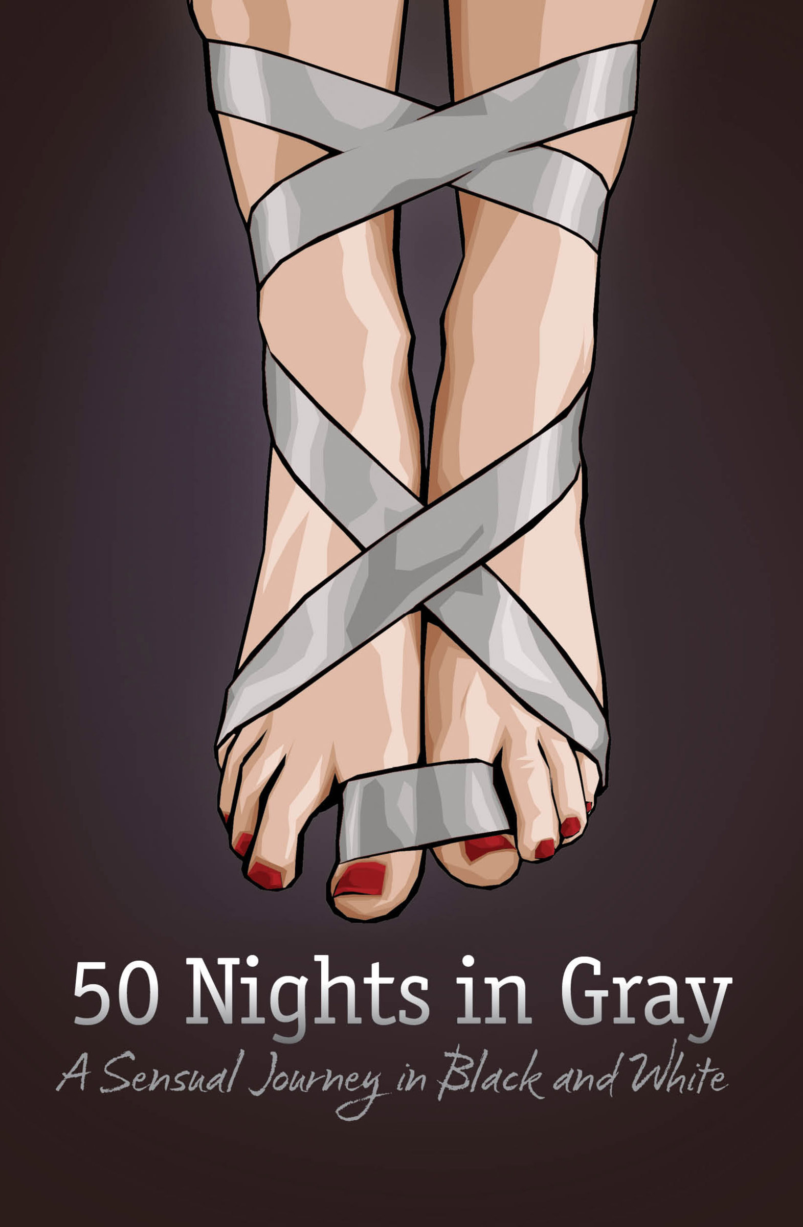 This image is the cover for the book 50 Nights in Gray