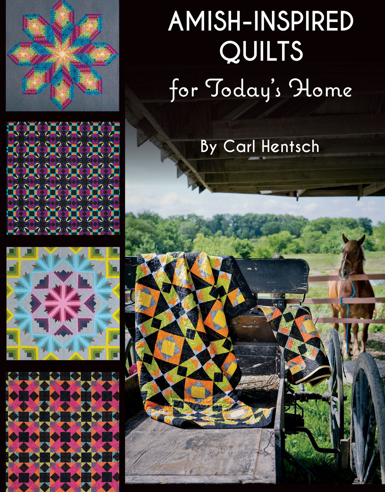 This image is the cover for the book Amish-Inspired Quilts for Today's Home