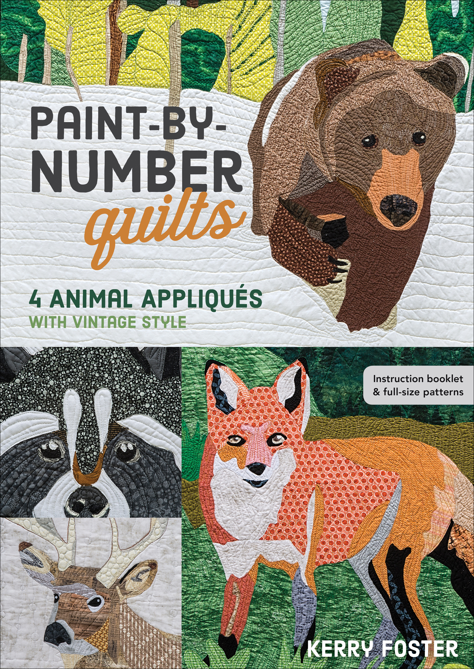 This image is the cover for the book Paint-by-Number Quilts