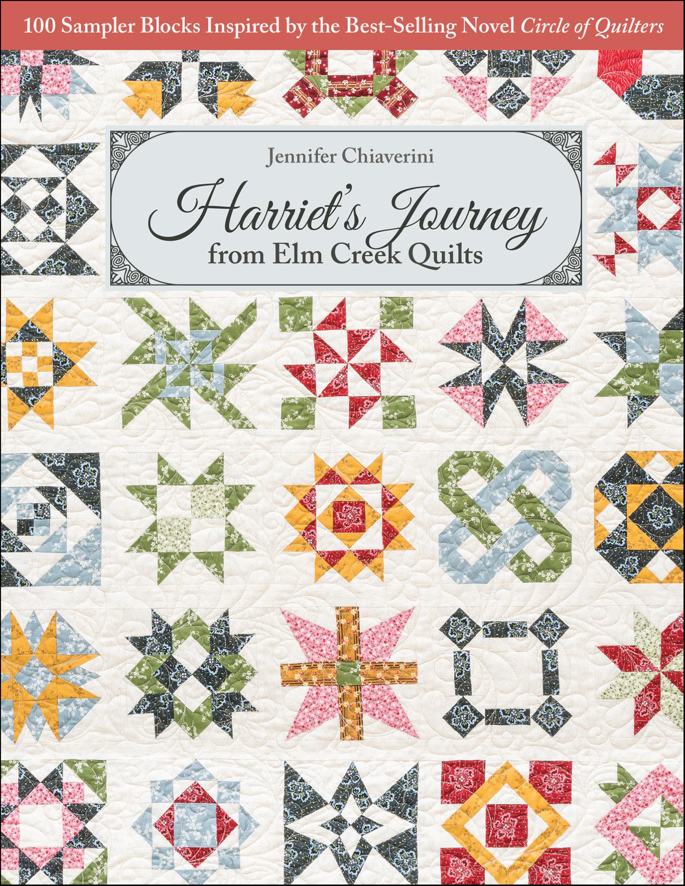 This image is the cover for the book Harriet’s Journey from Elm Creek Quilts