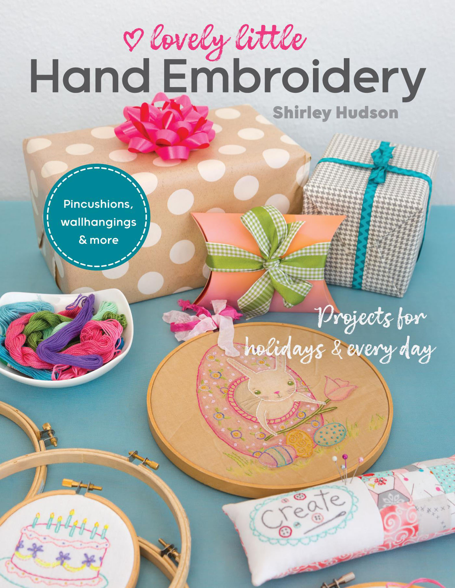 This image is the cover for the book Lovely Little Hand Embroidery