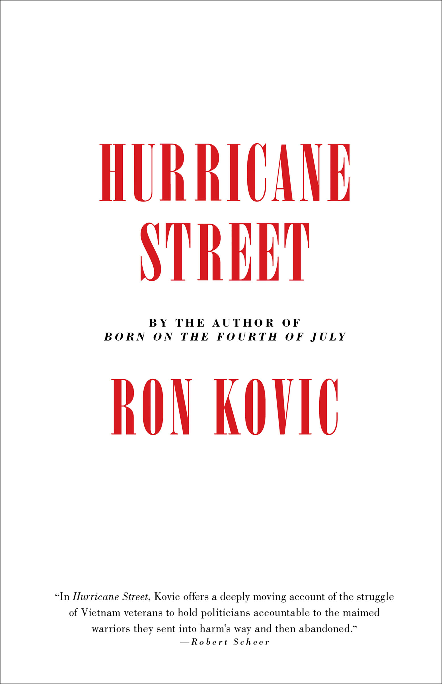 This image is the cover for the book Hurricane Street